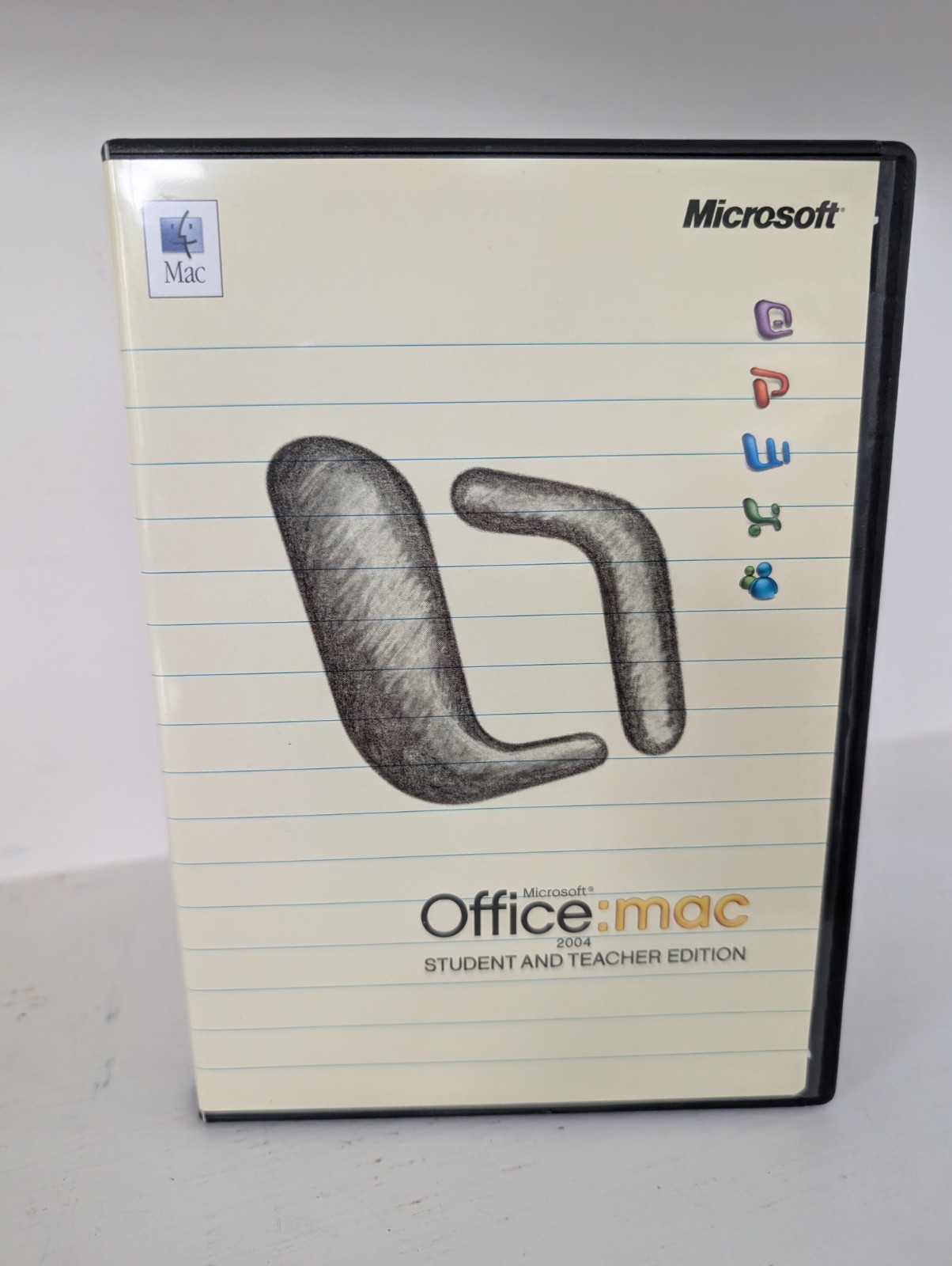 MICROSOFT OFFICE MAC 2008 WITH EXPRESSION MEDIA IN BOX + 2004 Office Student Ed
