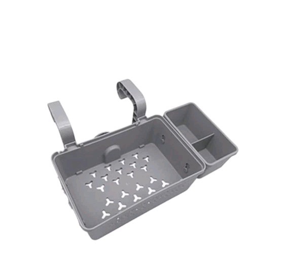 Poolside Storage Basket W/Pool Cup Holder Outdoor Pool Storage Container Basket
