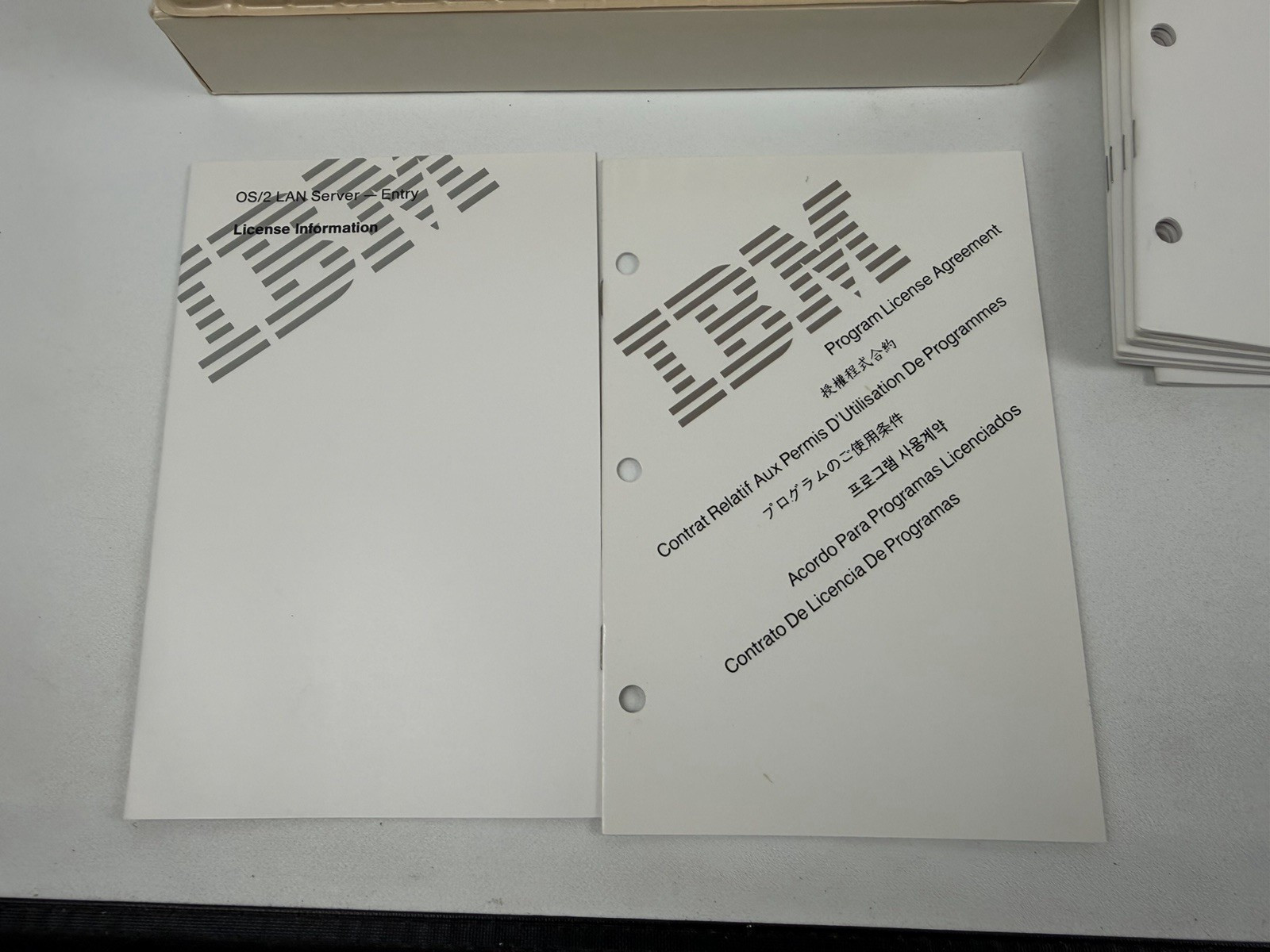 Vtg Rare IBM OS/2 Lan Server Version 2.0 Entry 3.5" Floppy Disks & References