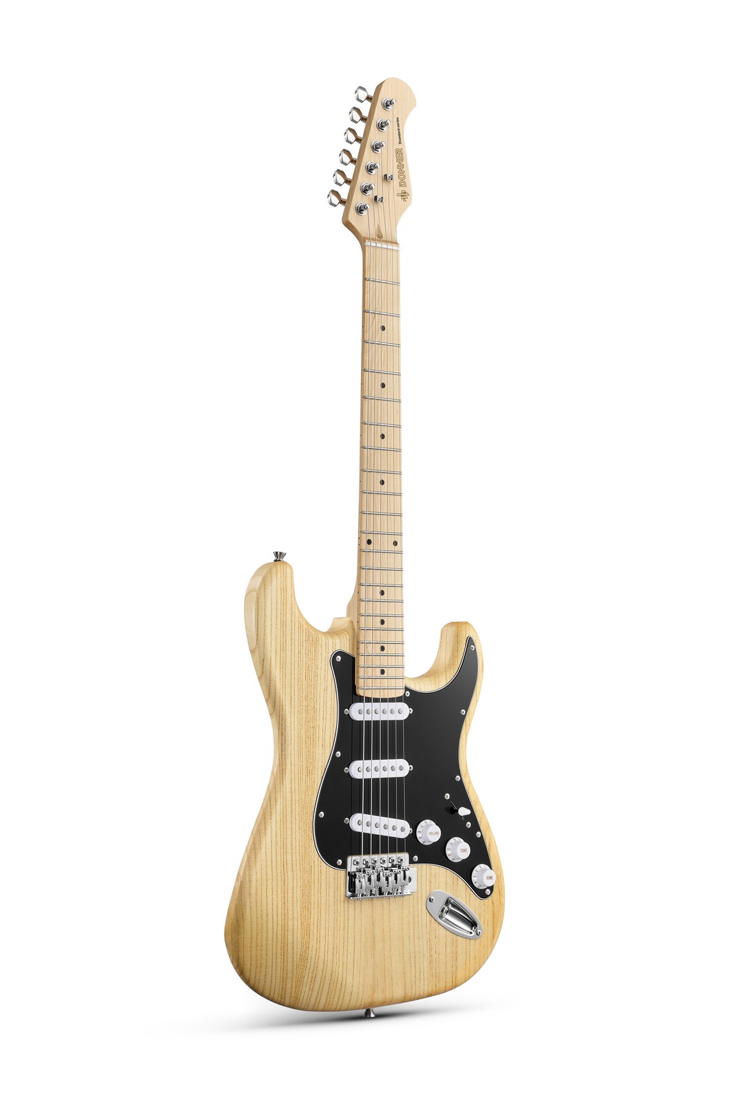 Donner DST-80 Electric Guitar For Sale SSS Pickup Wood Grain Amp & Accessories
