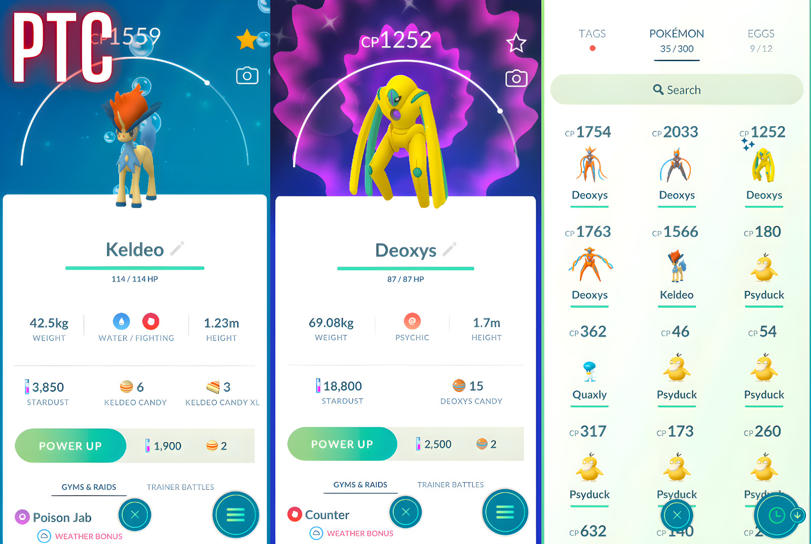 Keldeo + Deoxys Normal, Defense, Attack, Speed | mini PTC | Go ✨