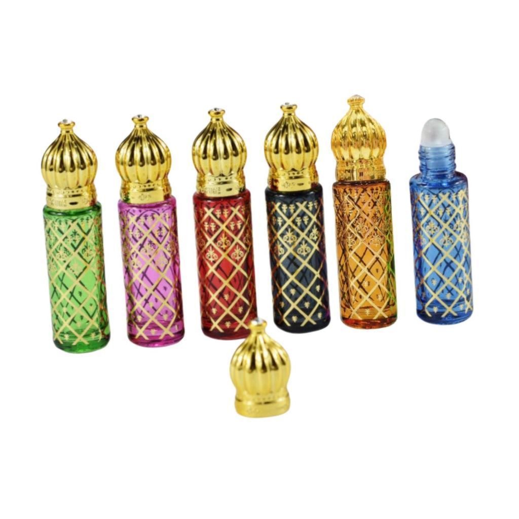 6 Pieces Essential Oil Roller Bottles Empty Design Pocket Size Refillable for