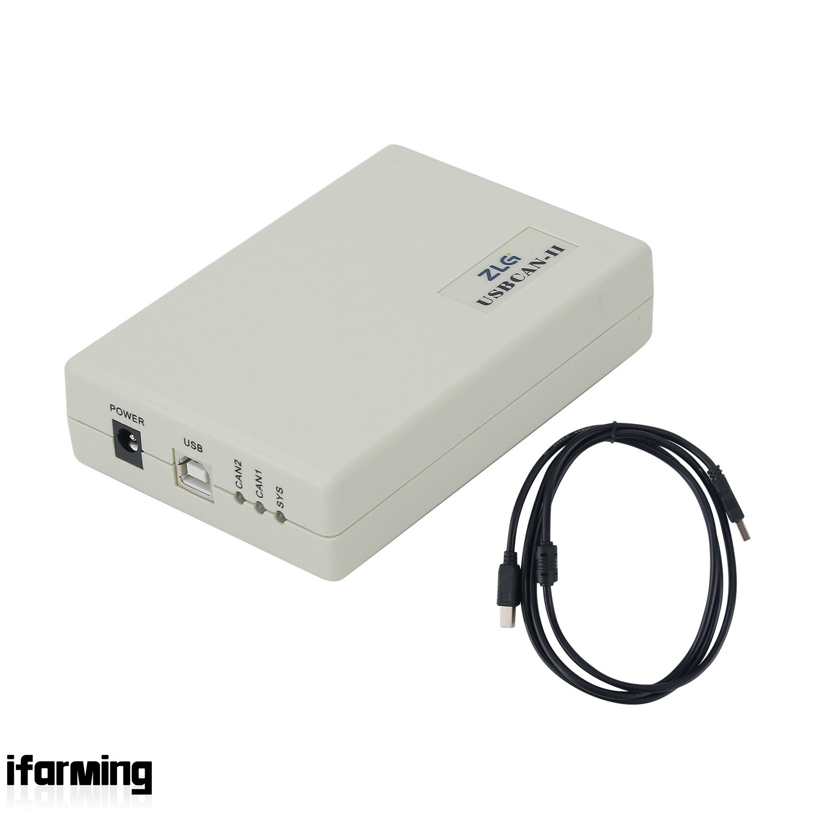 ZLG USBCAN-II USB to CAN Adapter CAN Bus Analyzer Debugger w/ 2CH CAN for Linux