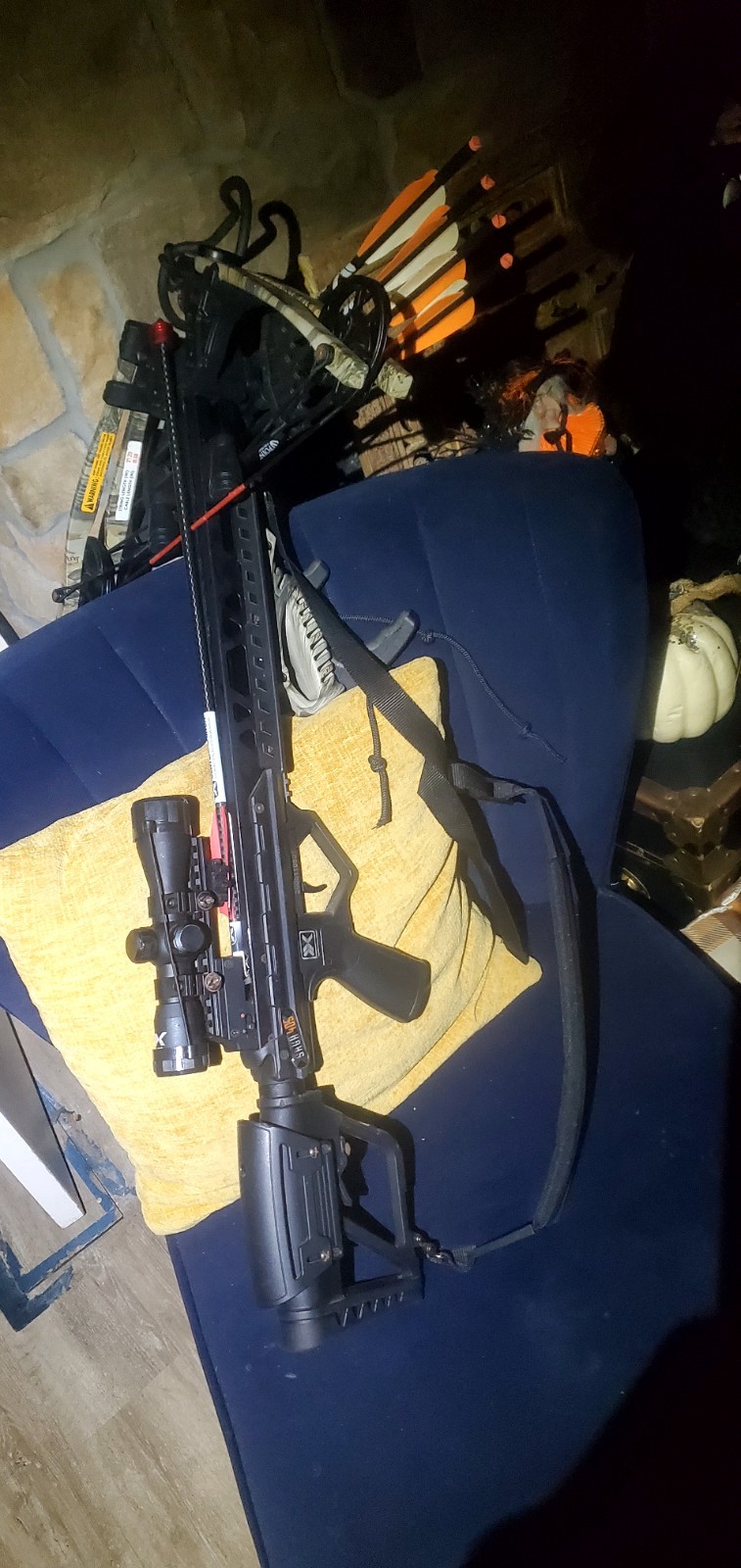 Slightly Used 3 Times. Bear Saga X Series 405 Crossbow  With  Arrows & tips