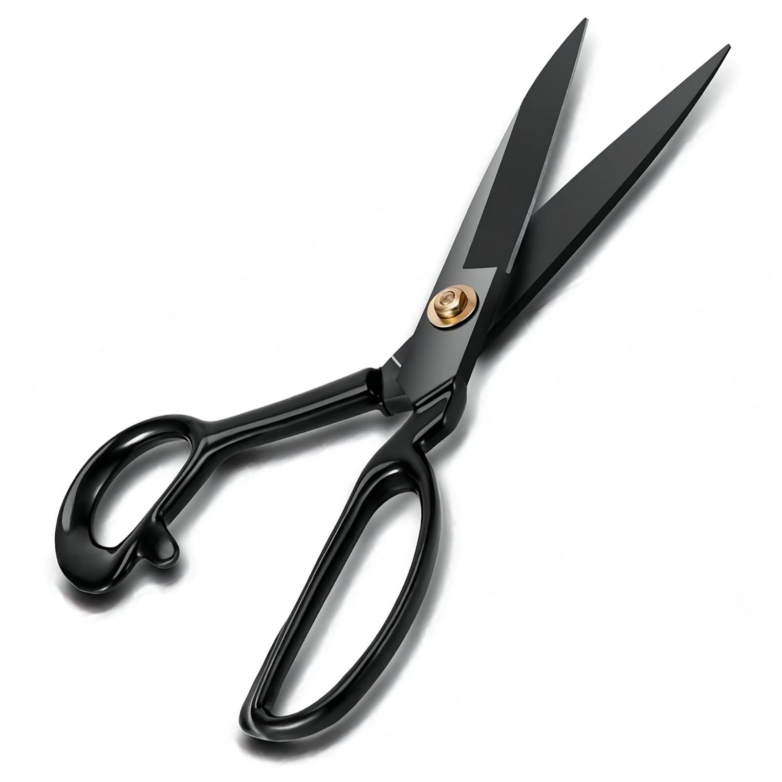 High Carbon Steel Fabric Scissors 10 Inch Sharp Tailor Sewing Shears Black