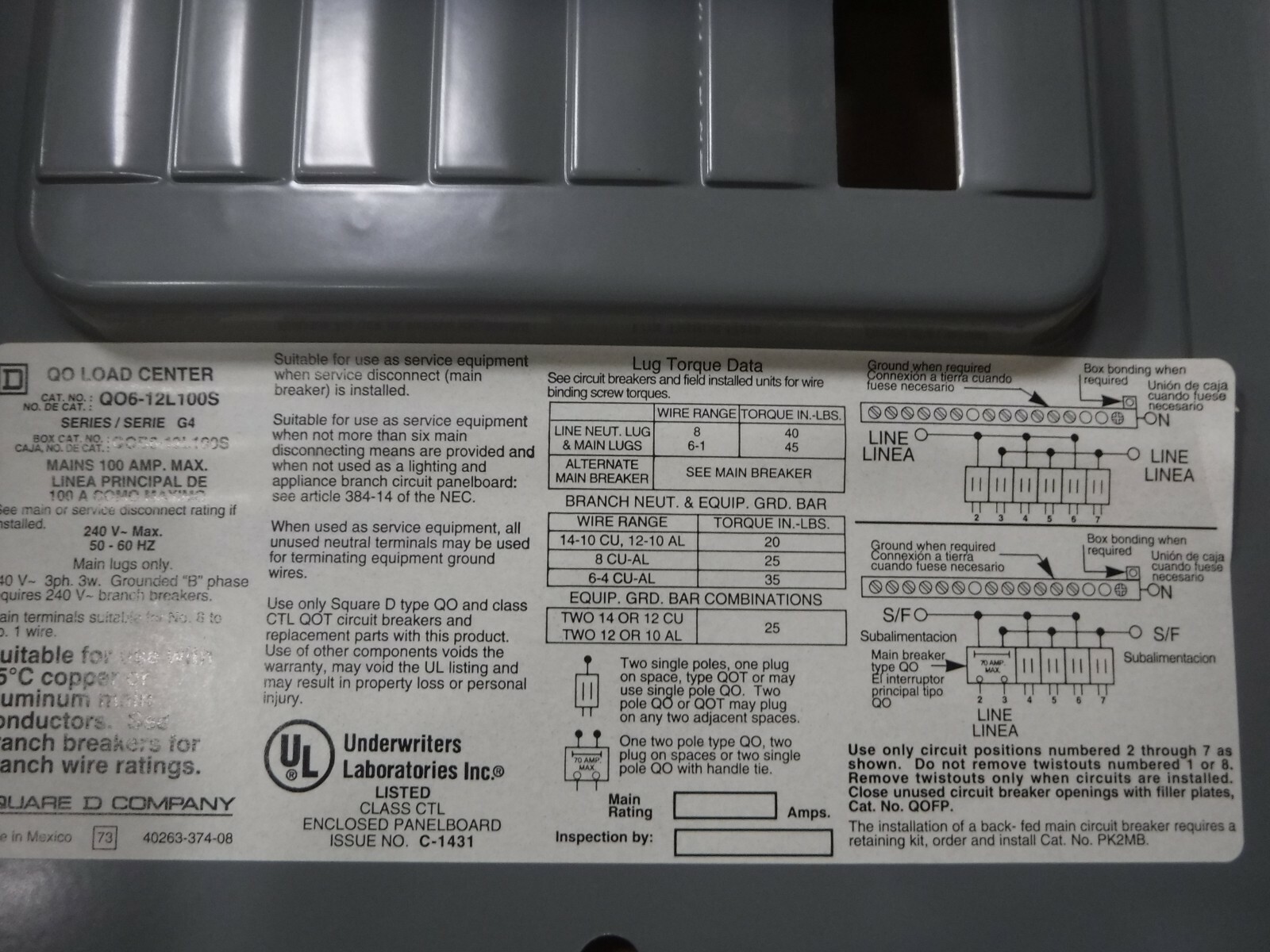 SQUARE COMPANY CIRCUIT BOX