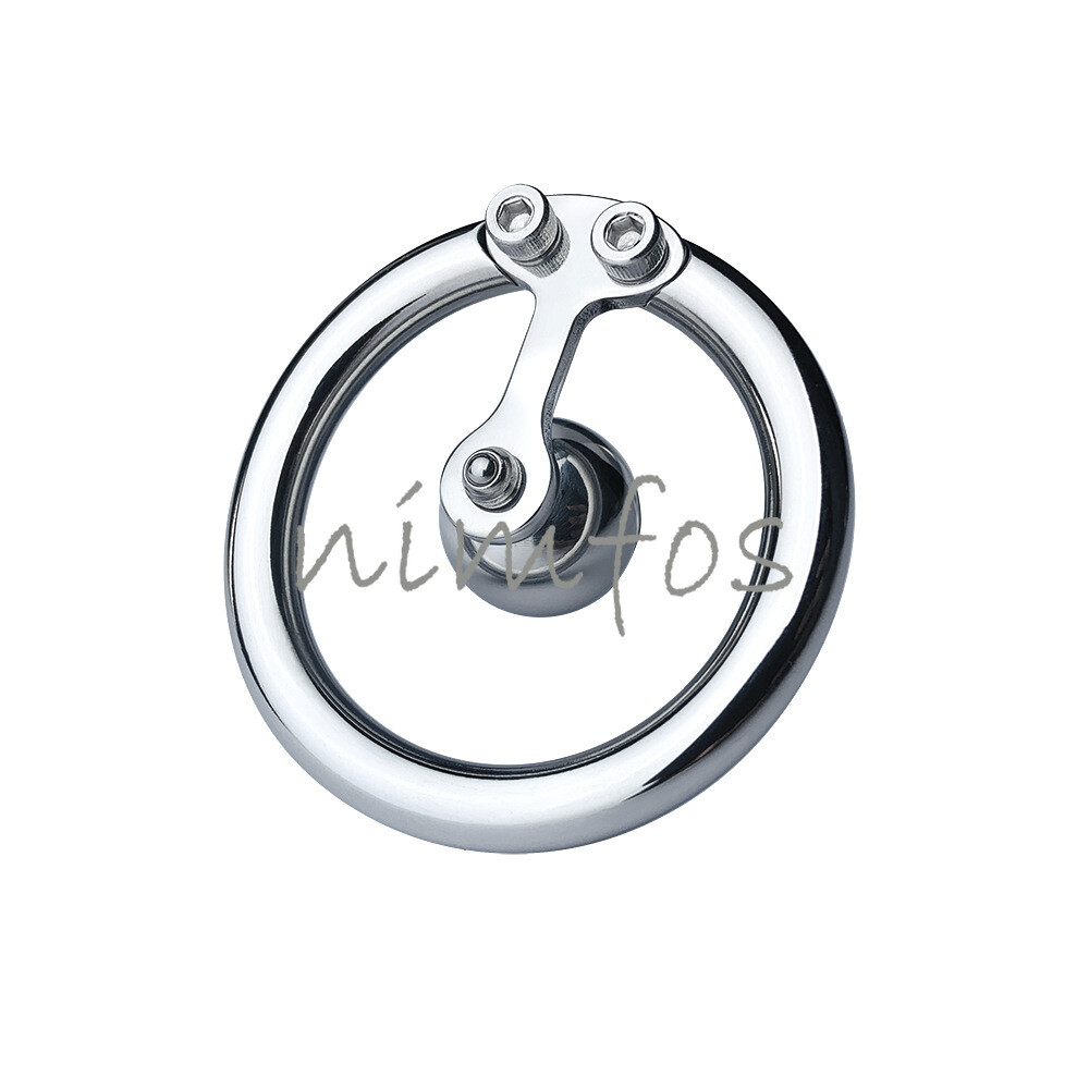 New Solid Steel Ball Inverted Cage with Removable 12mm Male Chastity Device