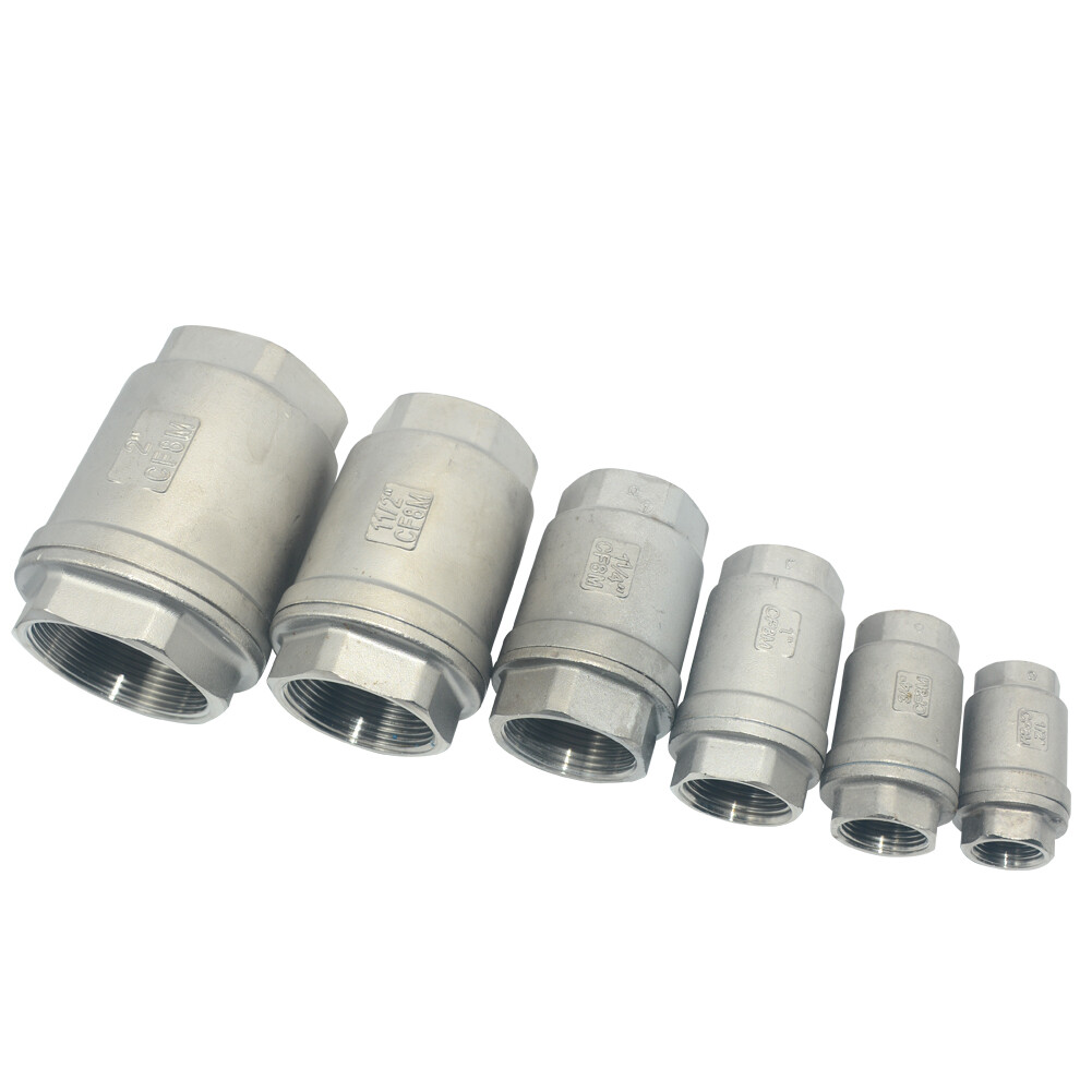 1/2 - 2 inch 1.5" 1" Vertical Check Valve NPT female Threaded Stainless Steel