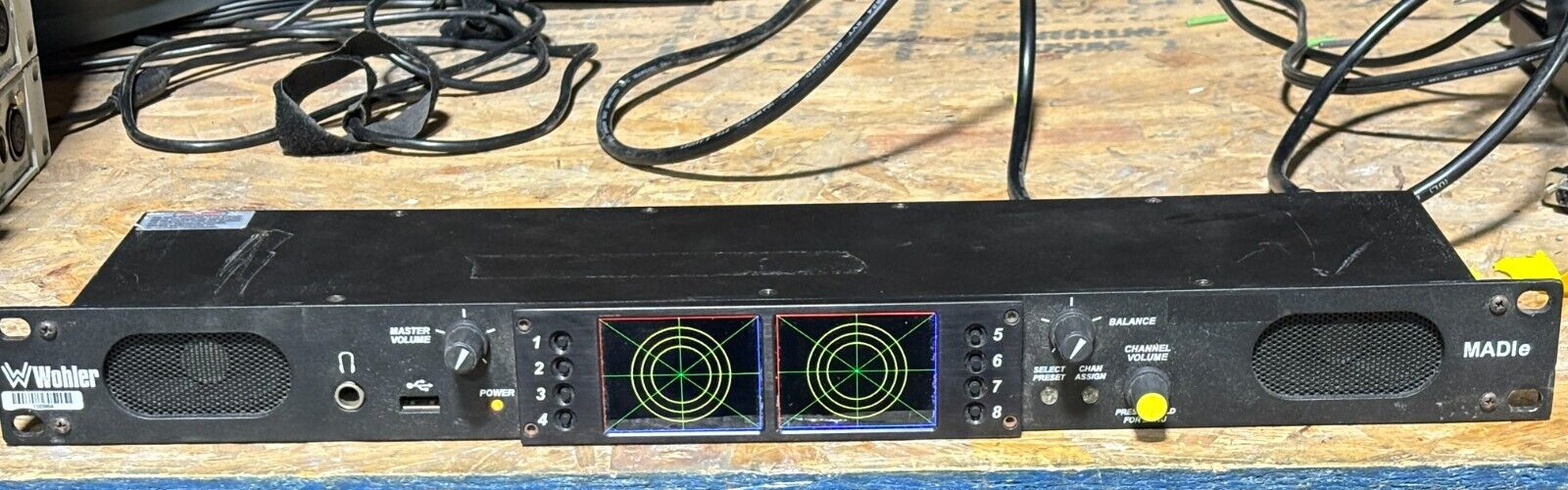 Wohler AMP1-MADIe 64-Ch Digital MADI Stereo Monitor Meter Converter Audio Matrix