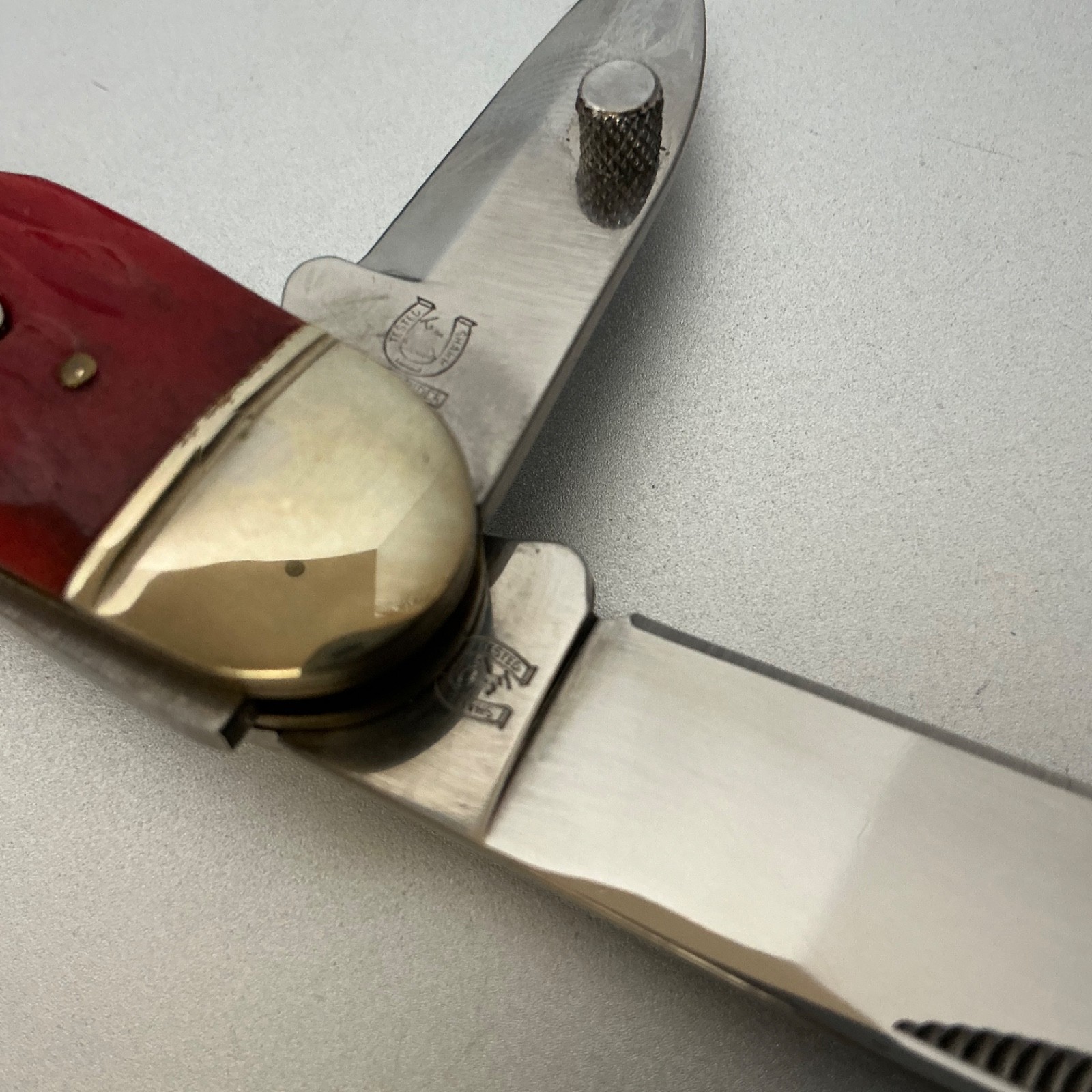 Rough Rider Camp/Scout Pockeknife Red Jig Bone RR573