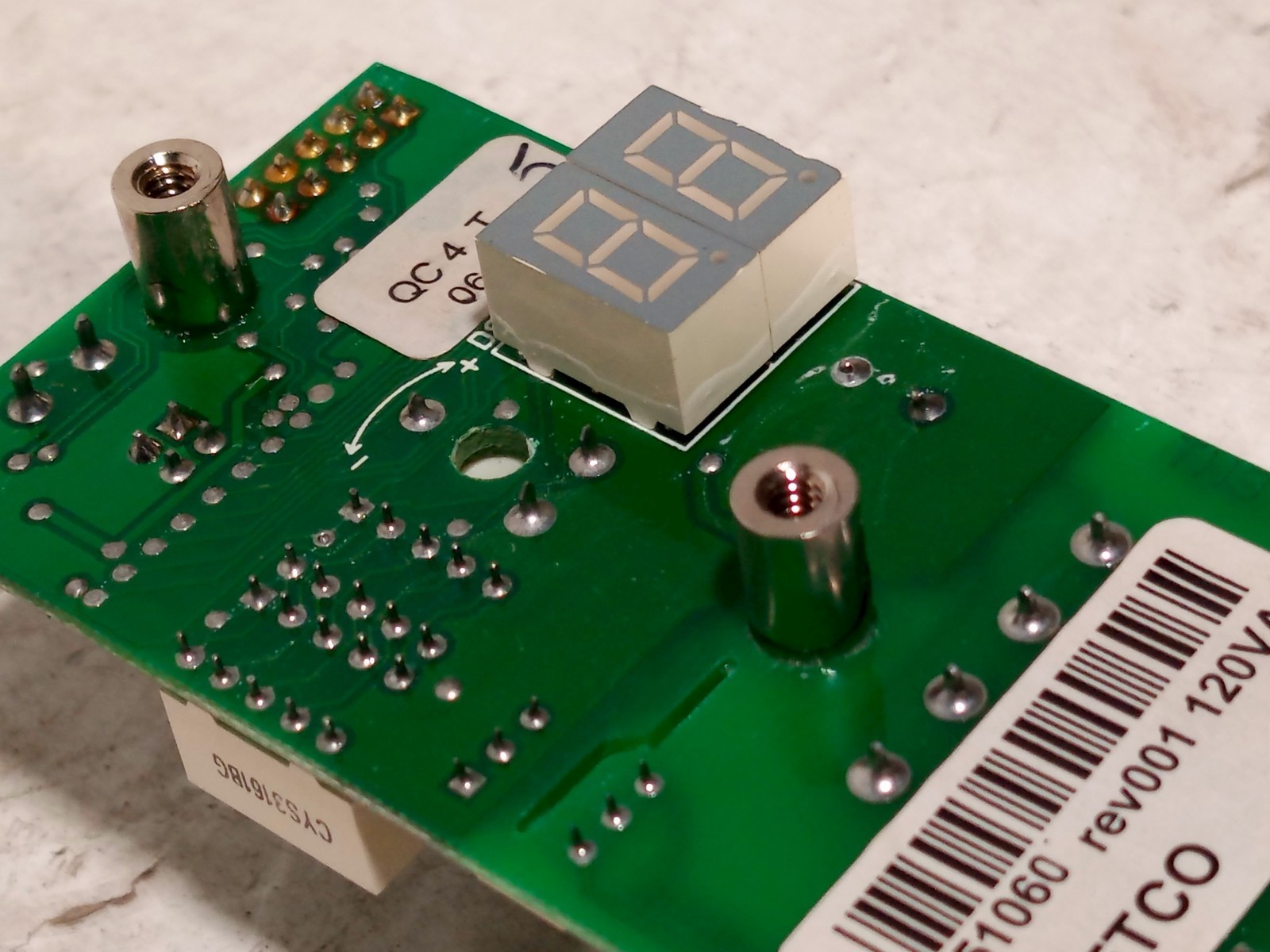 FETCO 51060 control board PCB assembly, 120VAC coffee brewer controller as shown