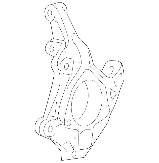 Genuine GM Passenger Side Steering Knuckle 42712521