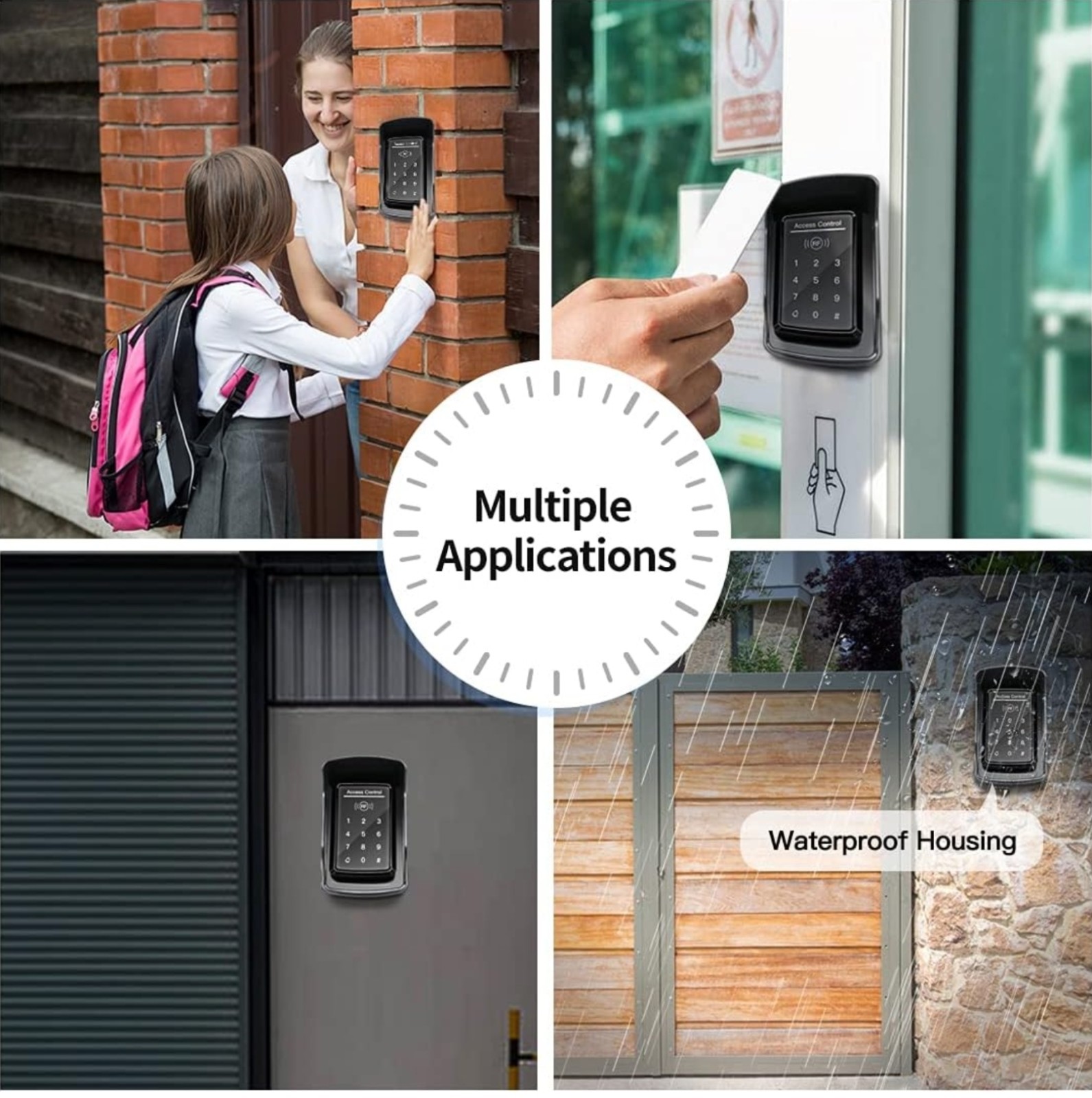 TOPENS TC175P Touch Panel Wired Keypad Universal Keyless Entry Keypad DC 12V 24V