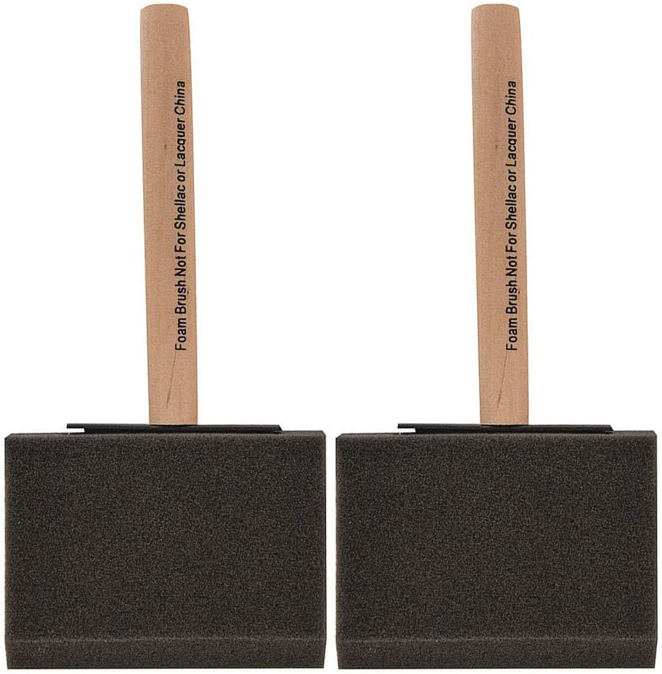 Wooster Genuine 4" Acme Foam Brush 2-Pack, 3102-4-2PK
