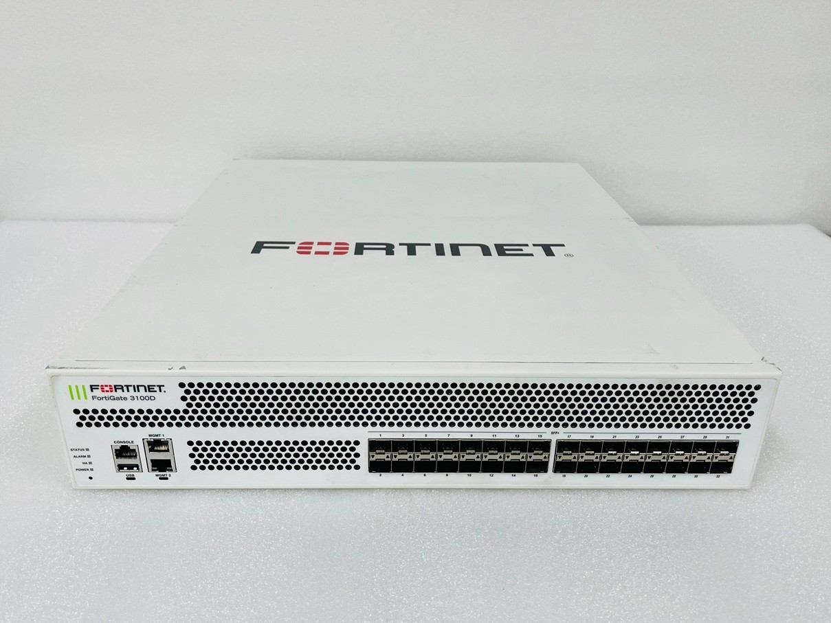 Fortinet FG-3100D FortiGate-3100D 32x 10G SFP+ Network Security Firewall W/2x PS