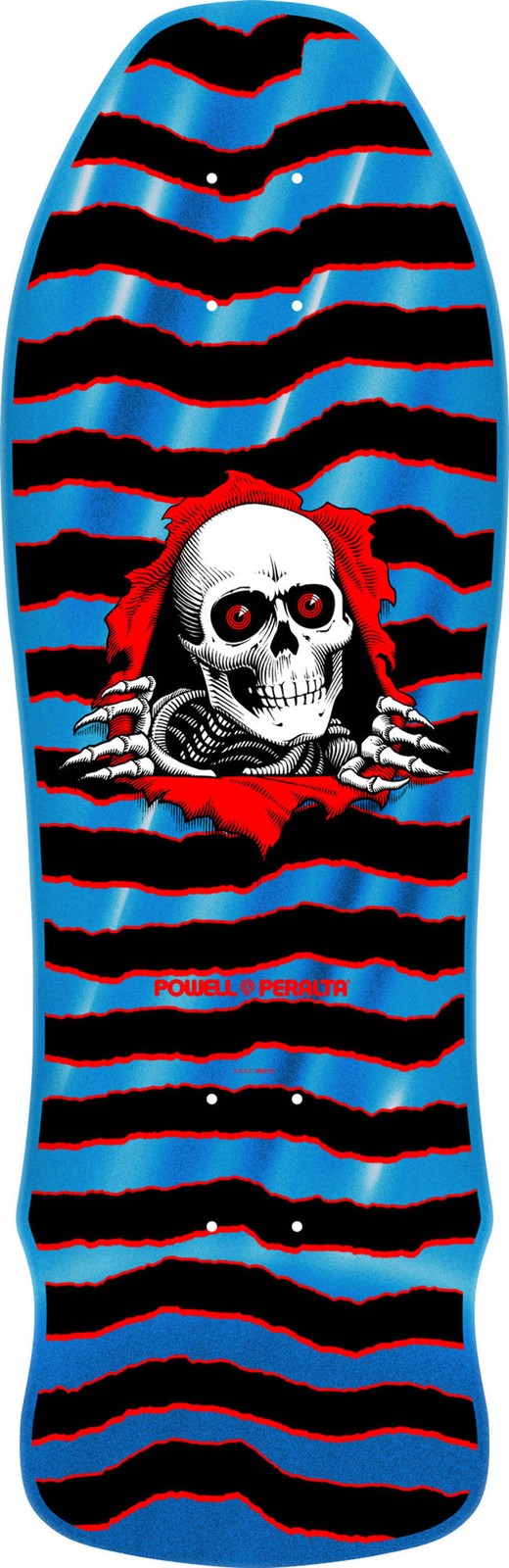 Powell Peralta GeeGah Ripper Reissue Skateboard Deck Blue Foil - 9.75 x 30