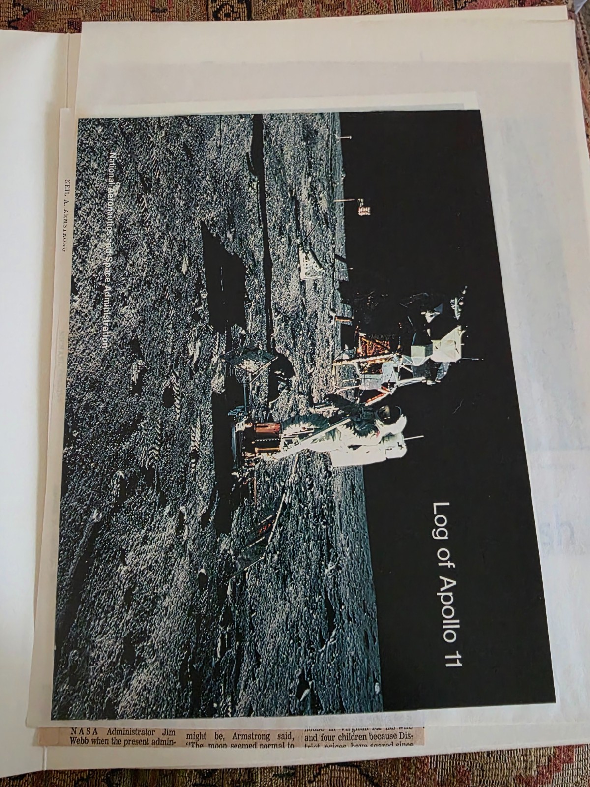 Apollo 11 Splashdown Party Program - Owned by Captain J Holcomb