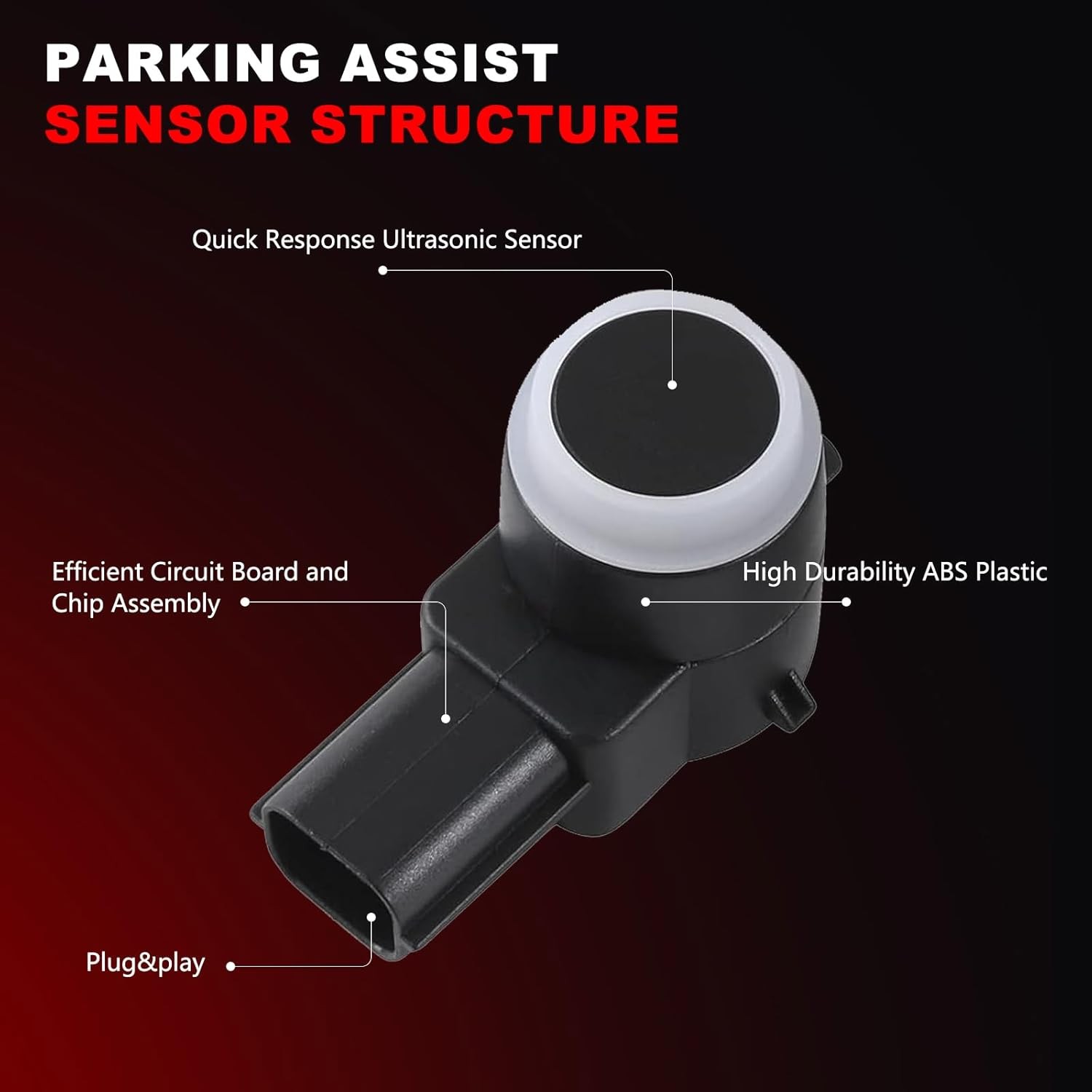 Backup Parking Assist Sensor Compatible with Chevy Avalanche Silverado Suburban,