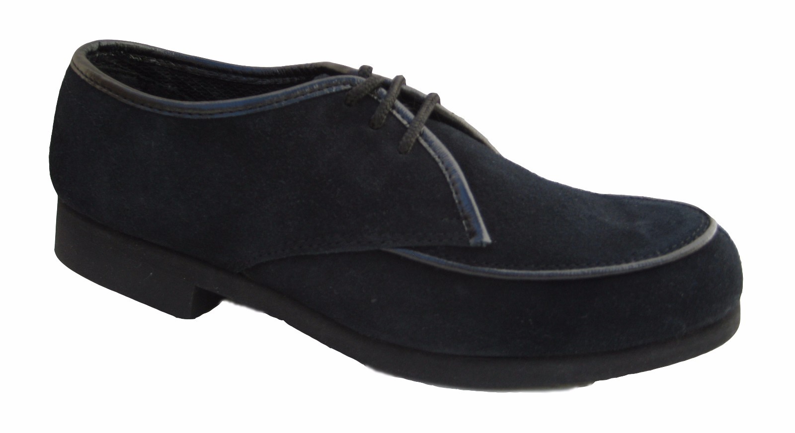 Vegace - Fivetop Men Black Suede Leather Shoe Lace Up Classic Casual Oxford 9691