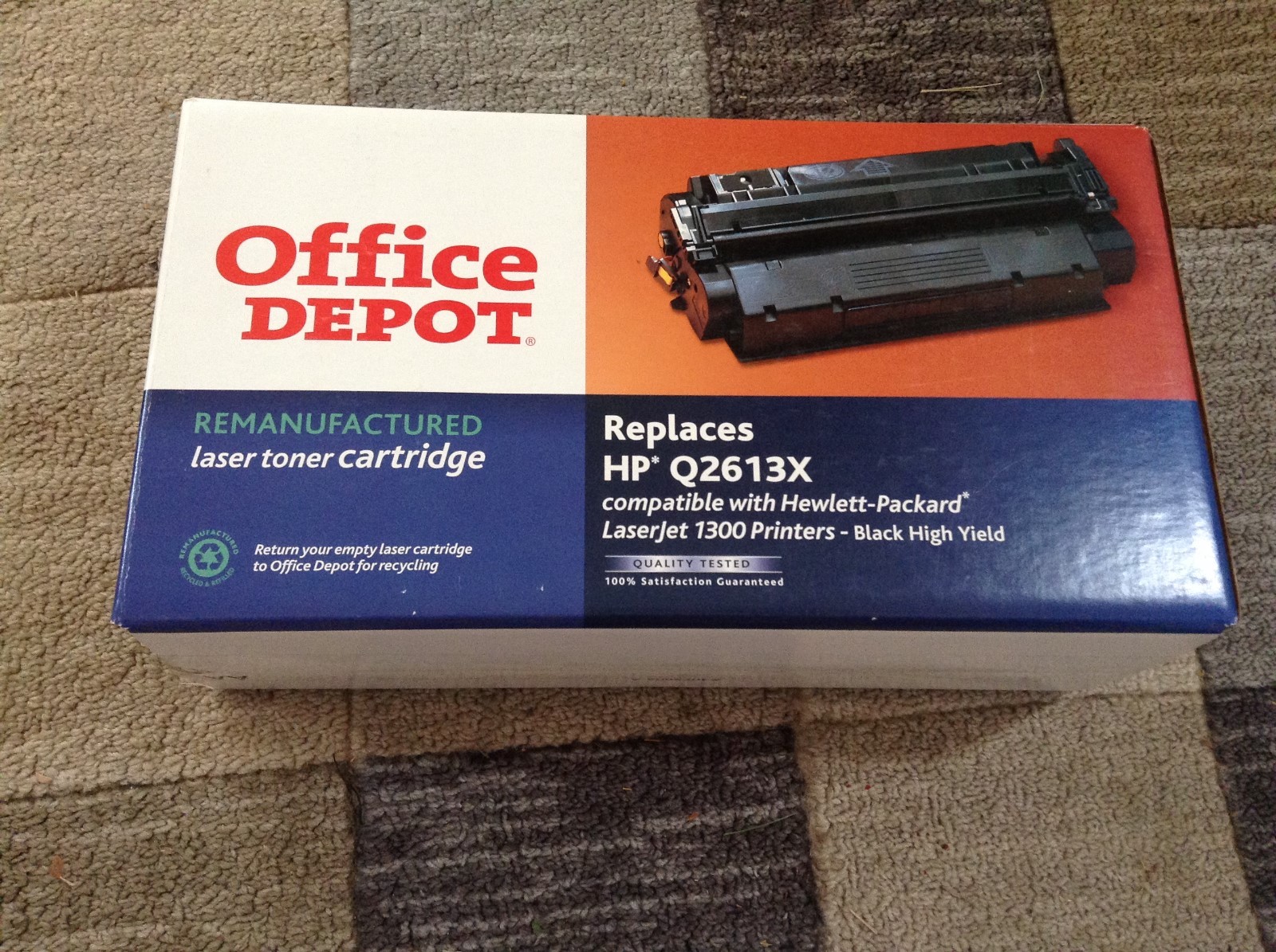A New Printer Black Ink Cartridge For A HP Laserjet 1300 Series Printer