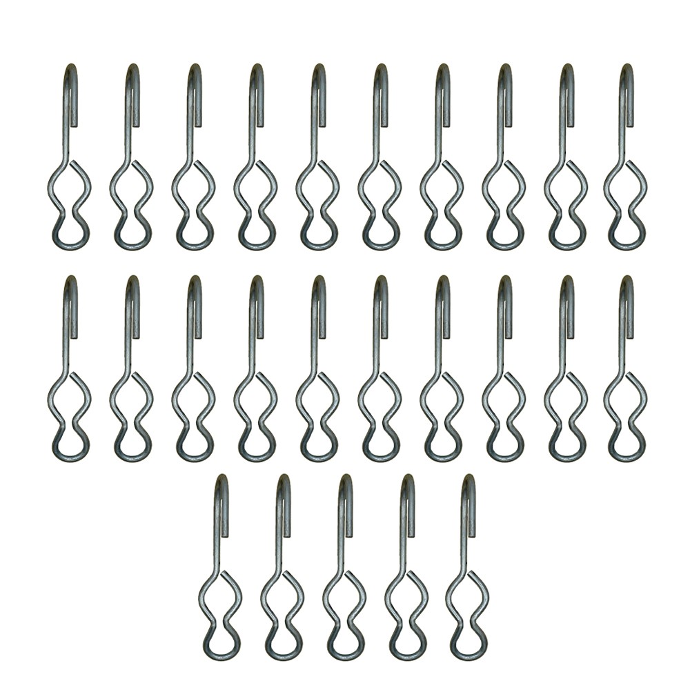 RRH100 Set of 25 Rubber Rope SJ Hook Ends Non Slip Secures Bungees Tarps Cargo