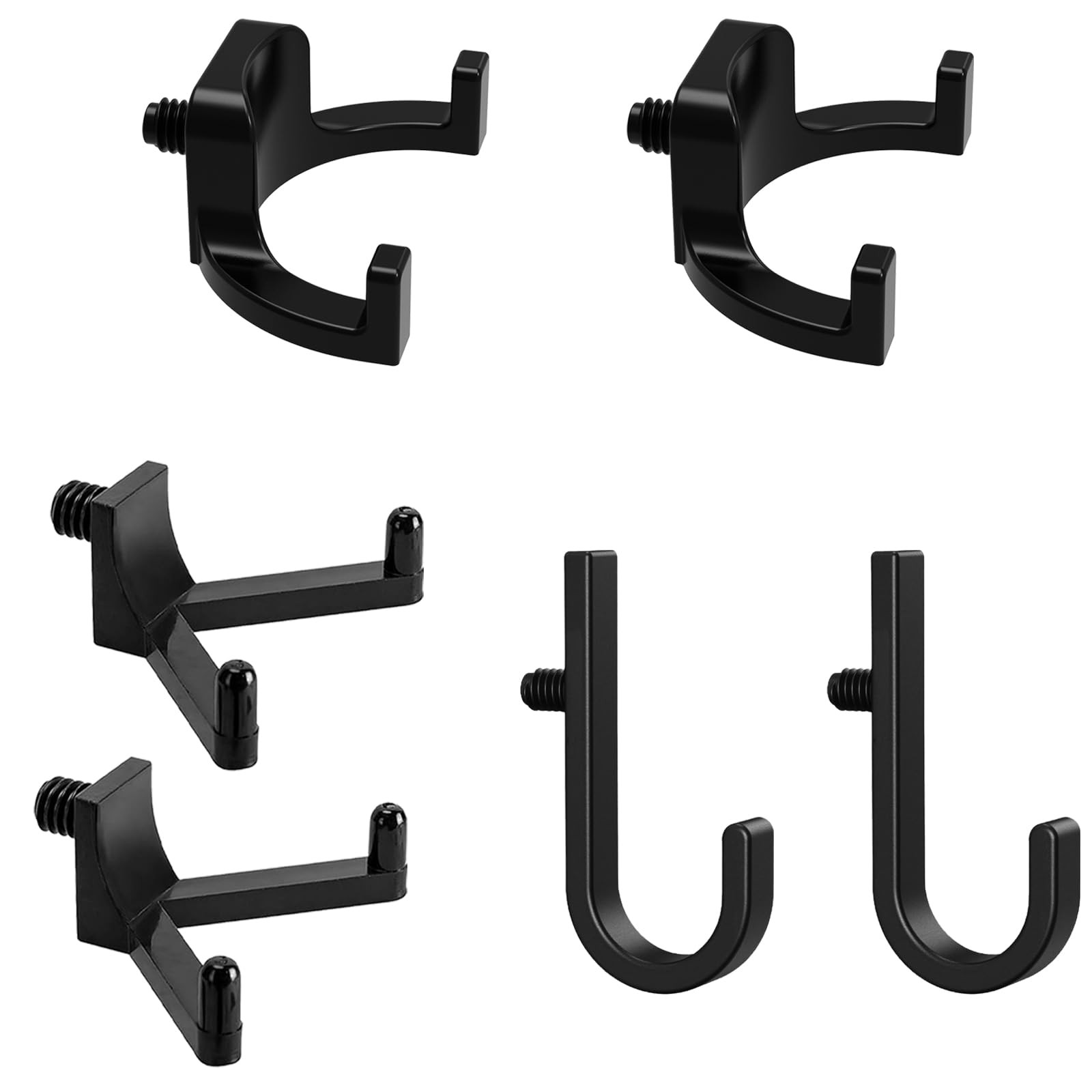 6 Pcs ABS Storage Shed Tool Hooks, Compatible with Suncast Sheds, J/U/V Shape...
