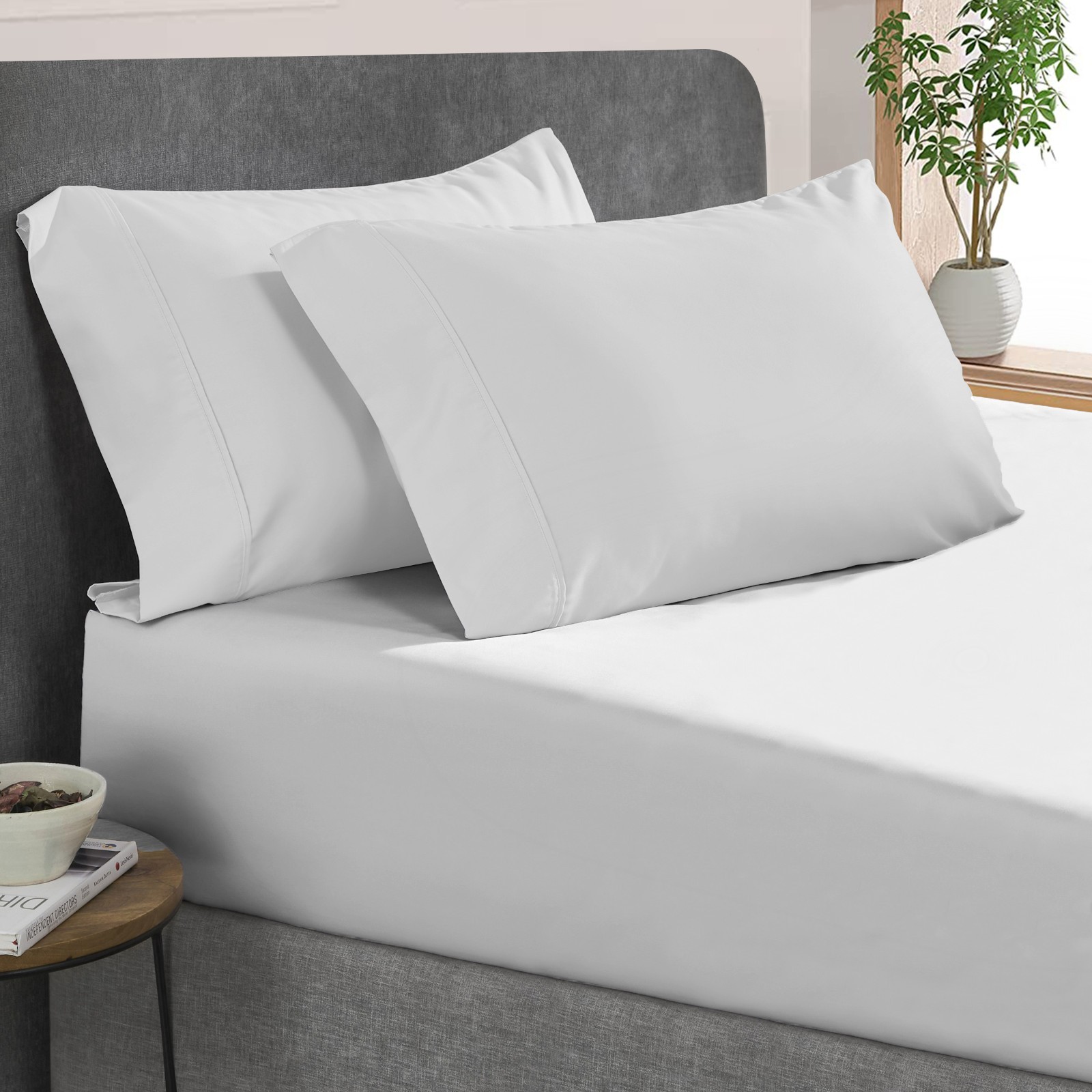 SGI Bedding Pillow covers 100% Egyptian Cotton - 600 Thread Count King/Queen