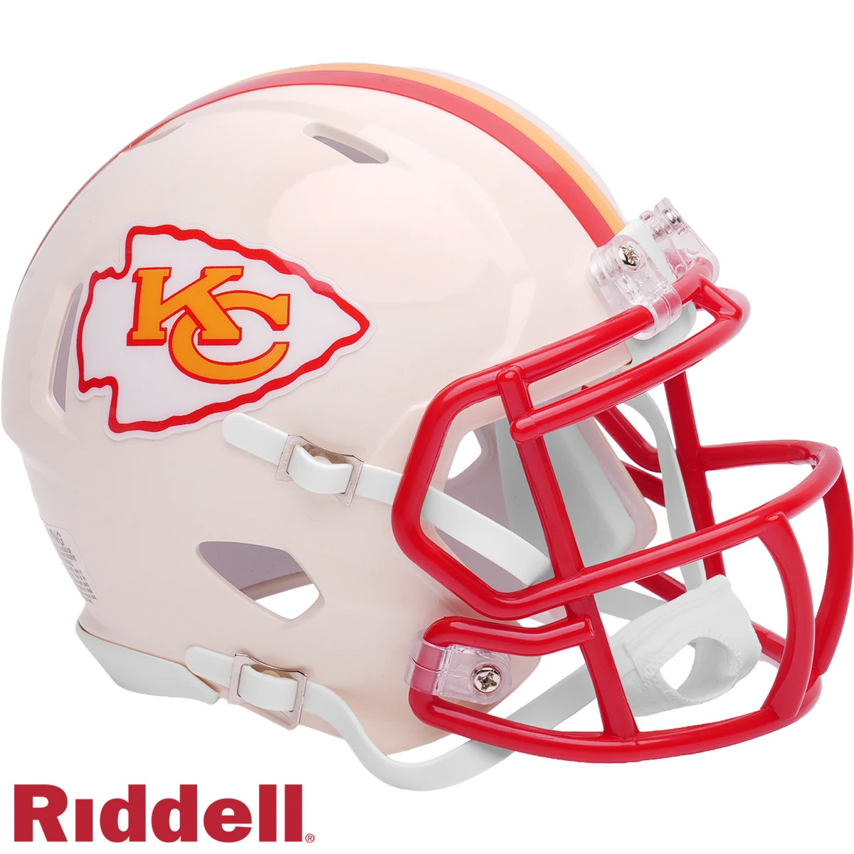 *2026 RETRO* KANSAS CITY CHIEFS NFL SPEED MINI RIDDELL FOOTBALL HELMET!