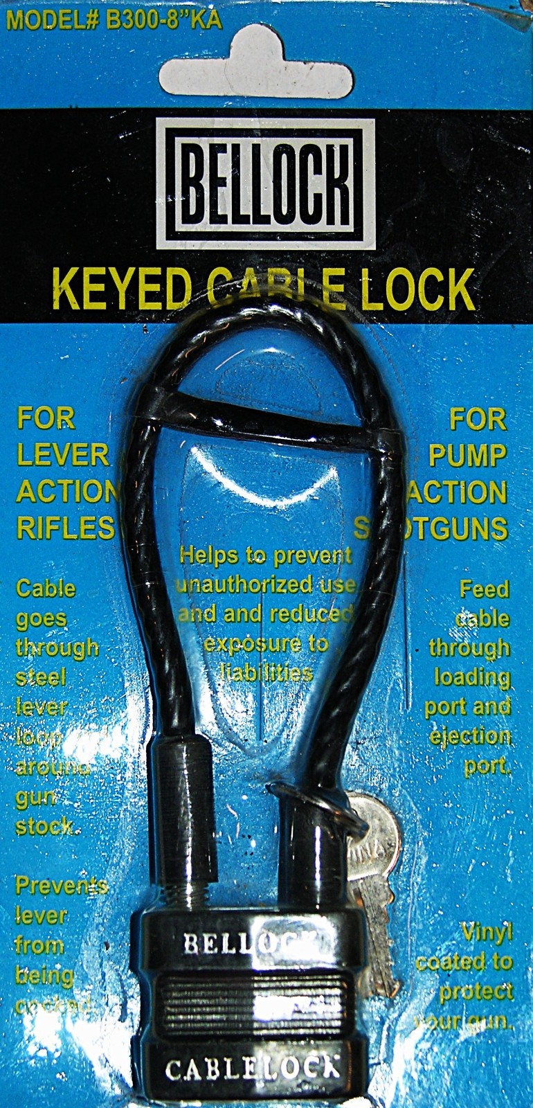 Bellock Keyed Cable Lock Model # B300-8”KA