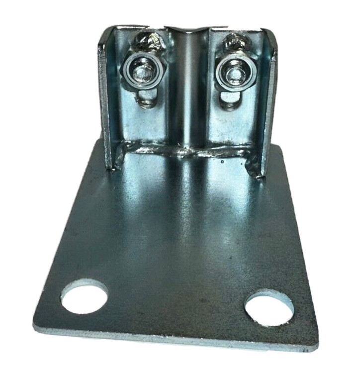 (2) Pallet Racking Universal Foot Plates for Uprights; Nuts, Bolts, Washer added