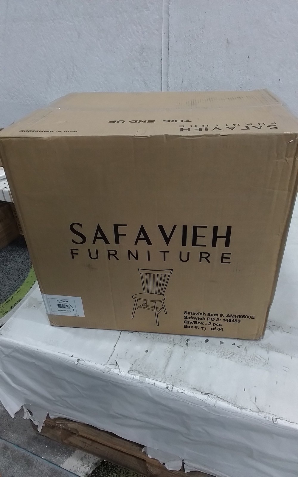 Safavieh PARKER SPINDEL SIDE CHAIR, Reduced Price 2172780011 AMH8500E