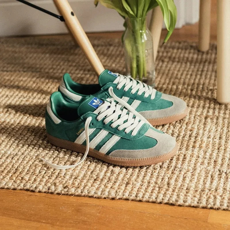 Adidas Samba OG Collegiate Green Gum Grey Toe ID2054 Womens New