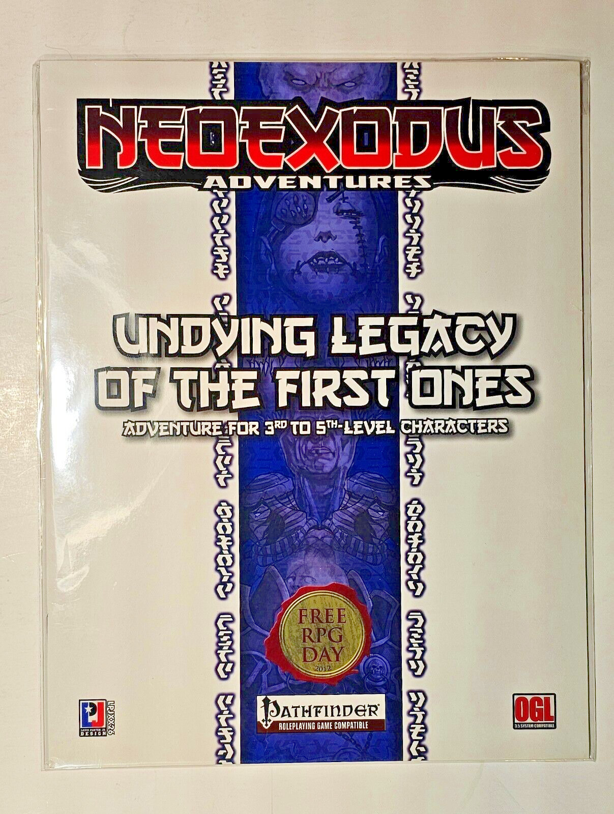 Pathfinder NEOEXODUS UNDYING LEGACY OF THE FIRST ONES Free RPG Day 2012