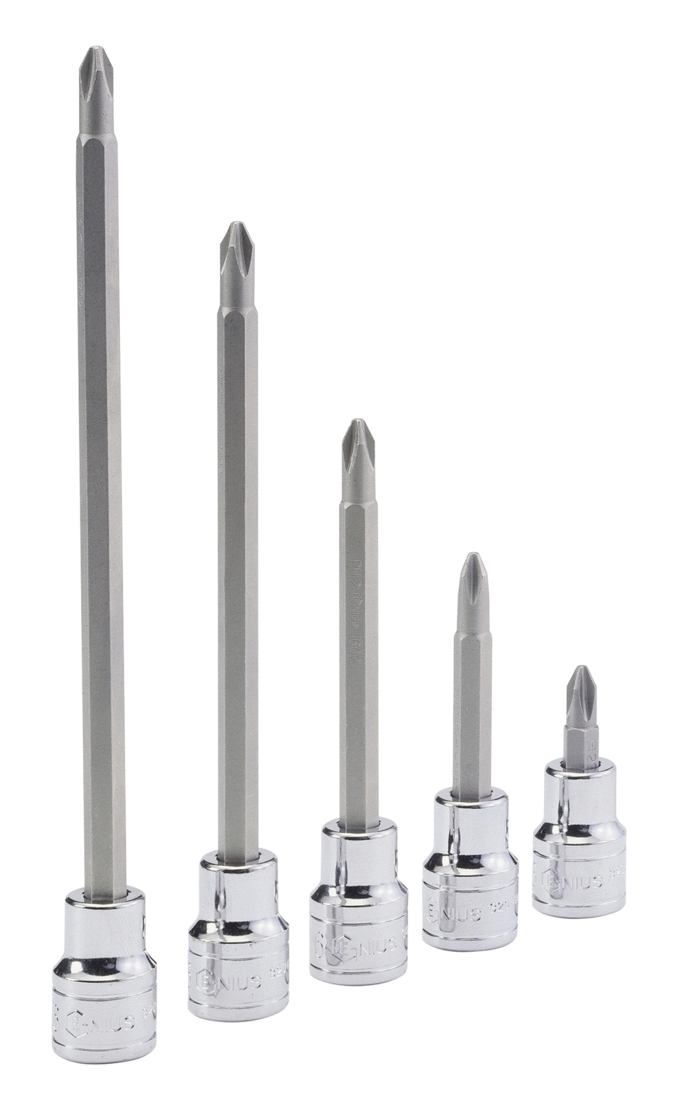 Genius Tools 1/2" Dr. PH.3 Phillips Bit Socket, 150mmL - 408+1603