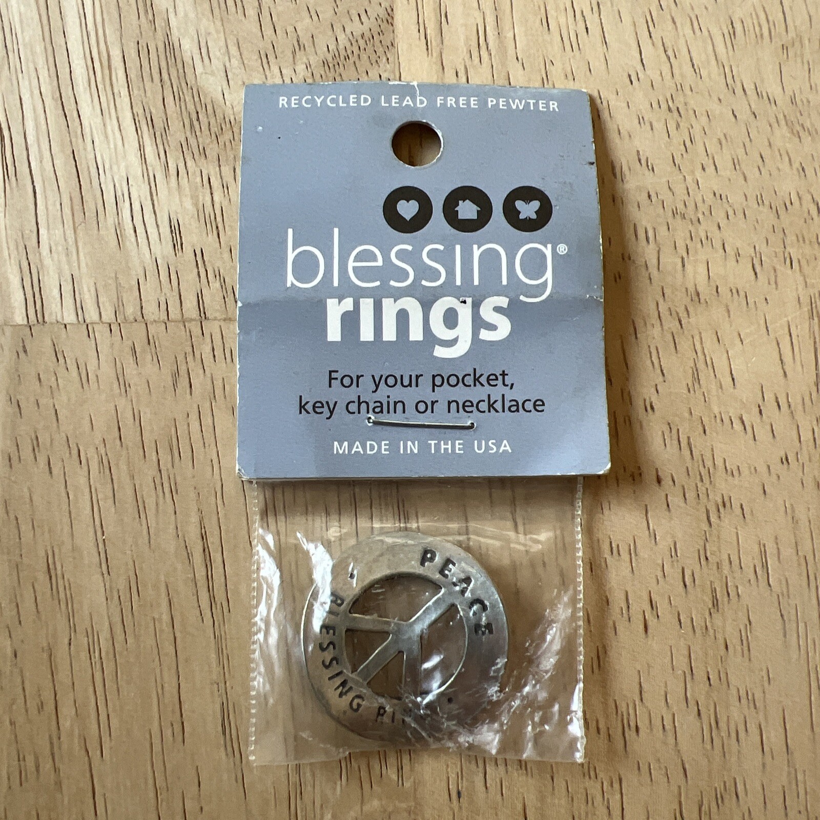 Blessing Ring Peace ✌🏻 For Your Pocket Key Chain Or Necklace