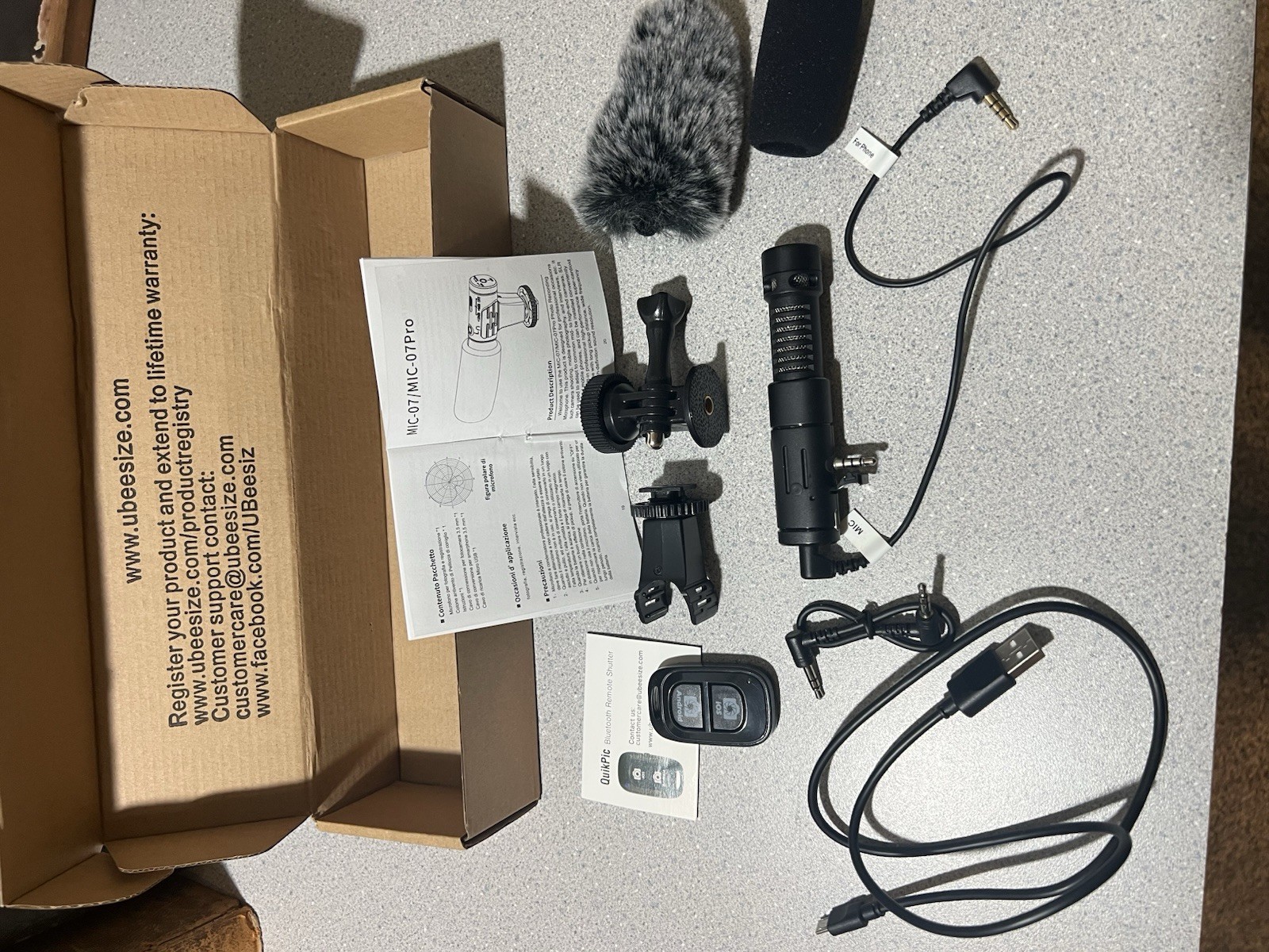 UBeesize Shotgun Mic 07-For Photo Video Recording.