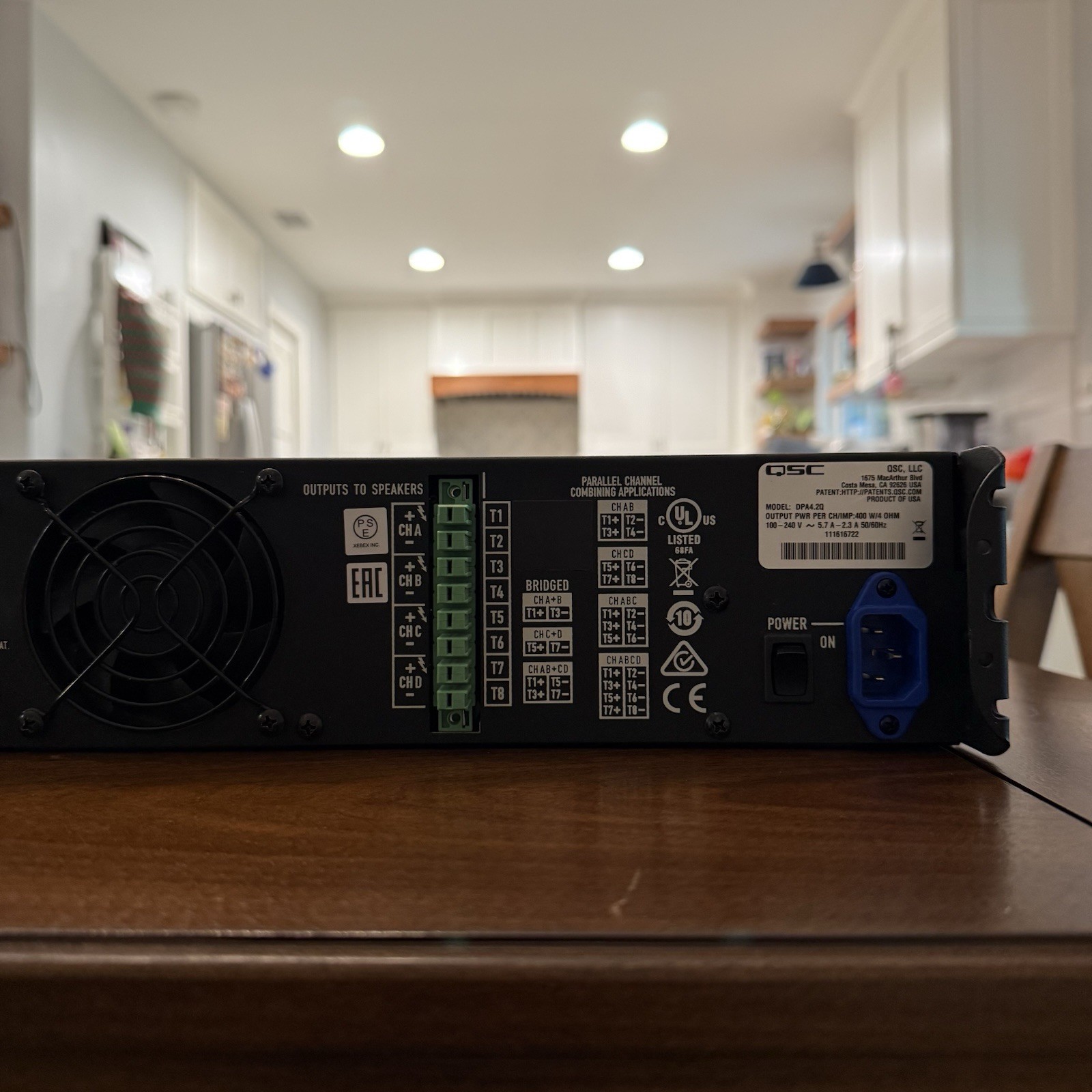 QSC DPA 4.2Q Q-SYS Cinema Network Audio Amplifier