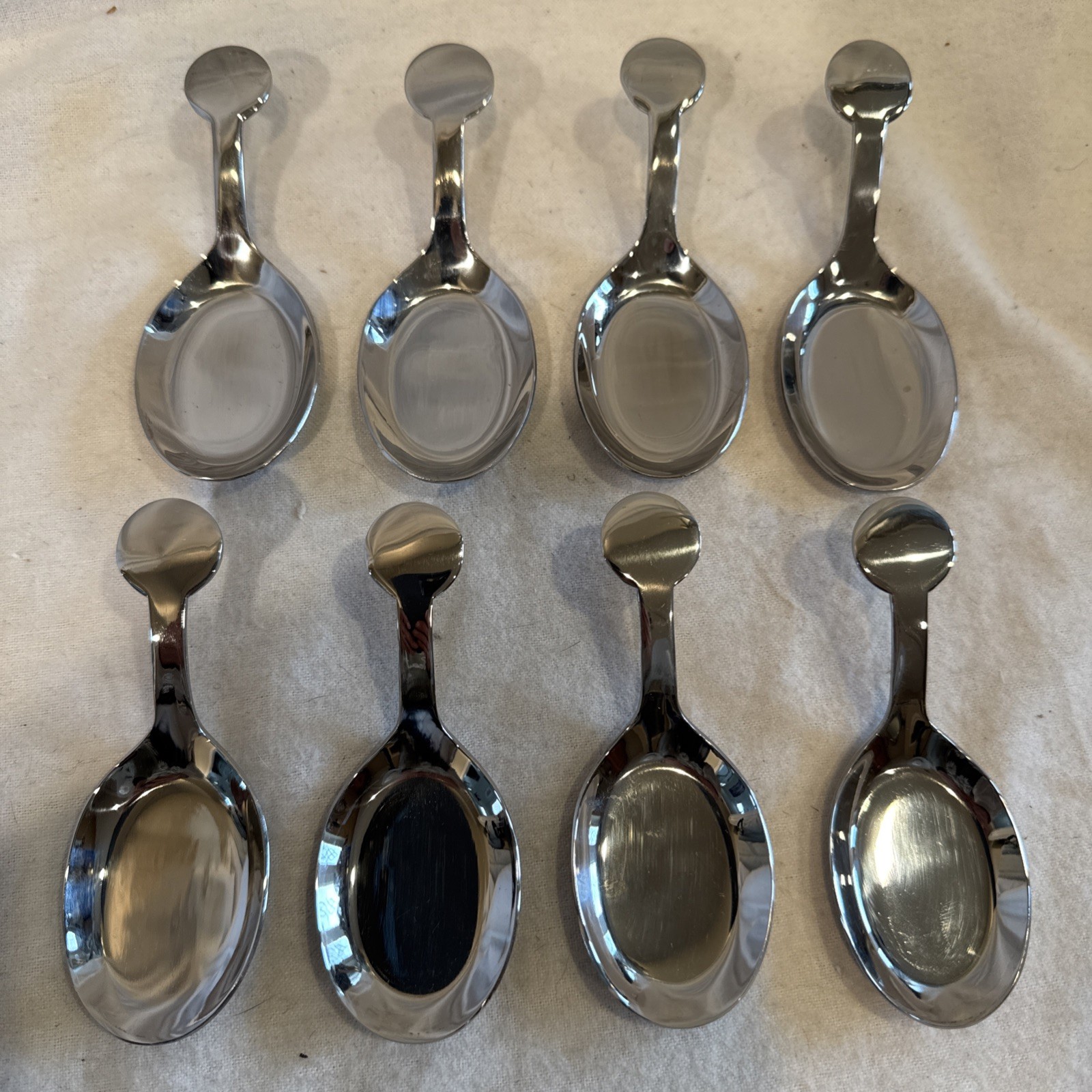 FORTESSA TAPAS TASTING SPOONS set of 8 Appetizers One Bite 18/10 Flatware