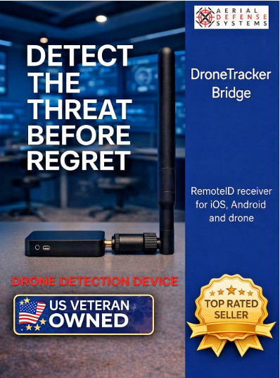 Drone and Pilot Detection Device –Handheld Remote ID Receiver for iOS & Android