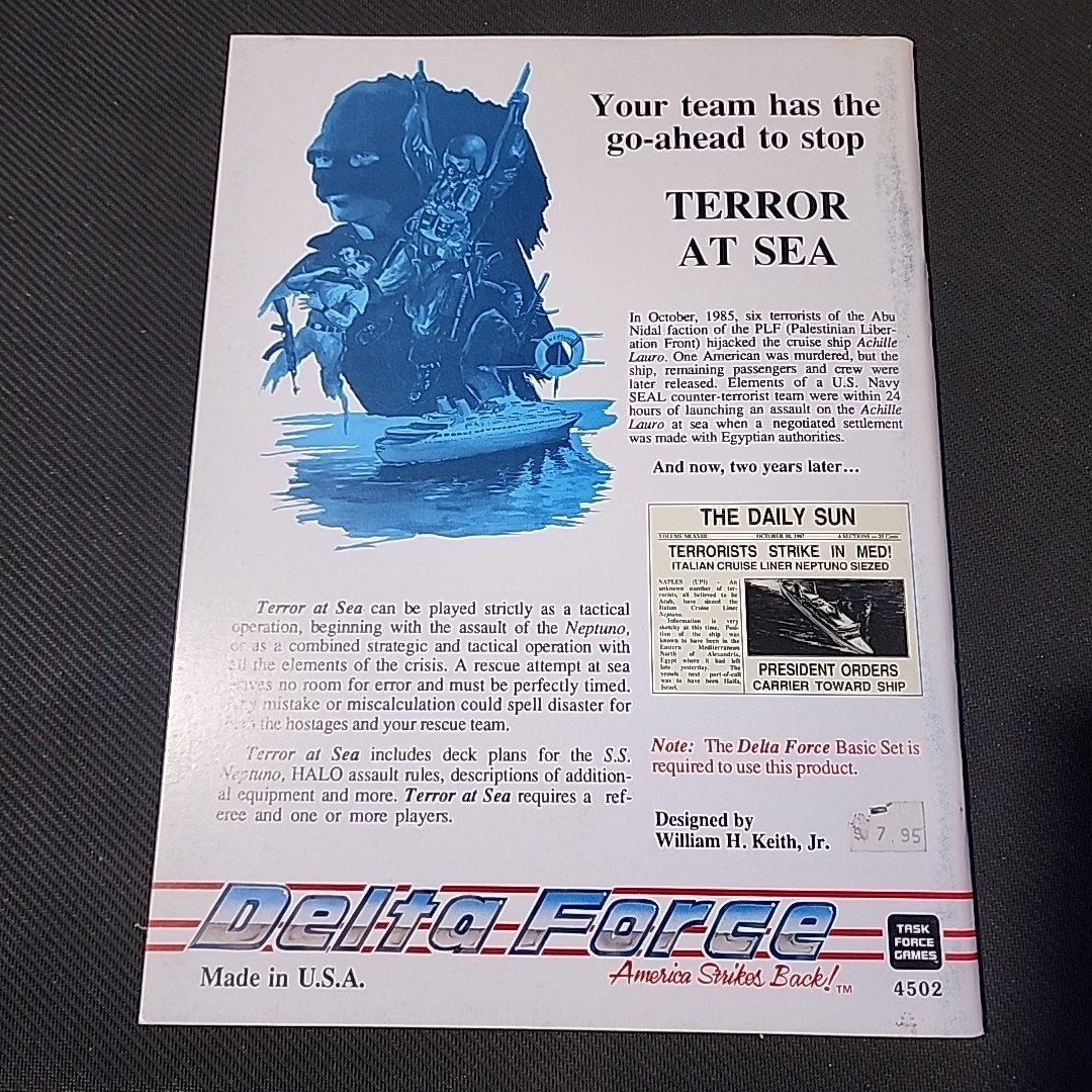 Task Force Games Delta Force American Strikes Back! Terror At Sea