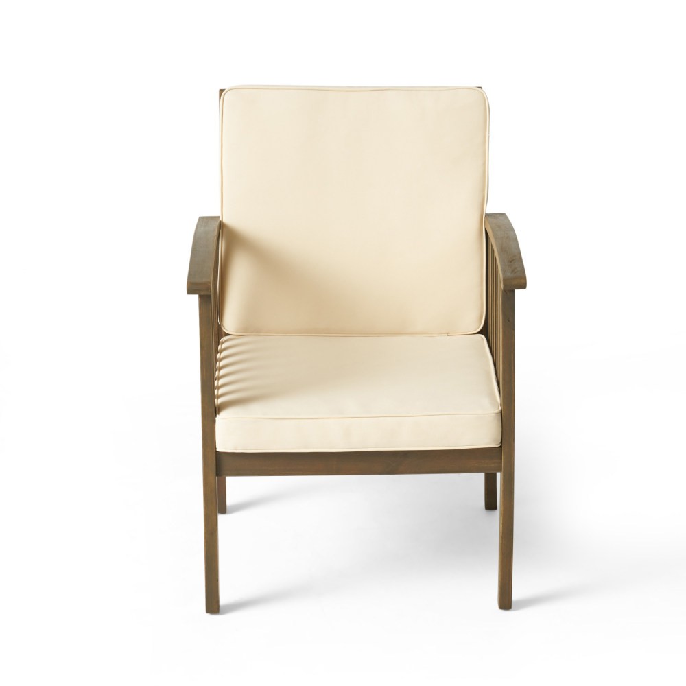 Acacia Pattern Club Chairs Set of 2 Mid Century Style