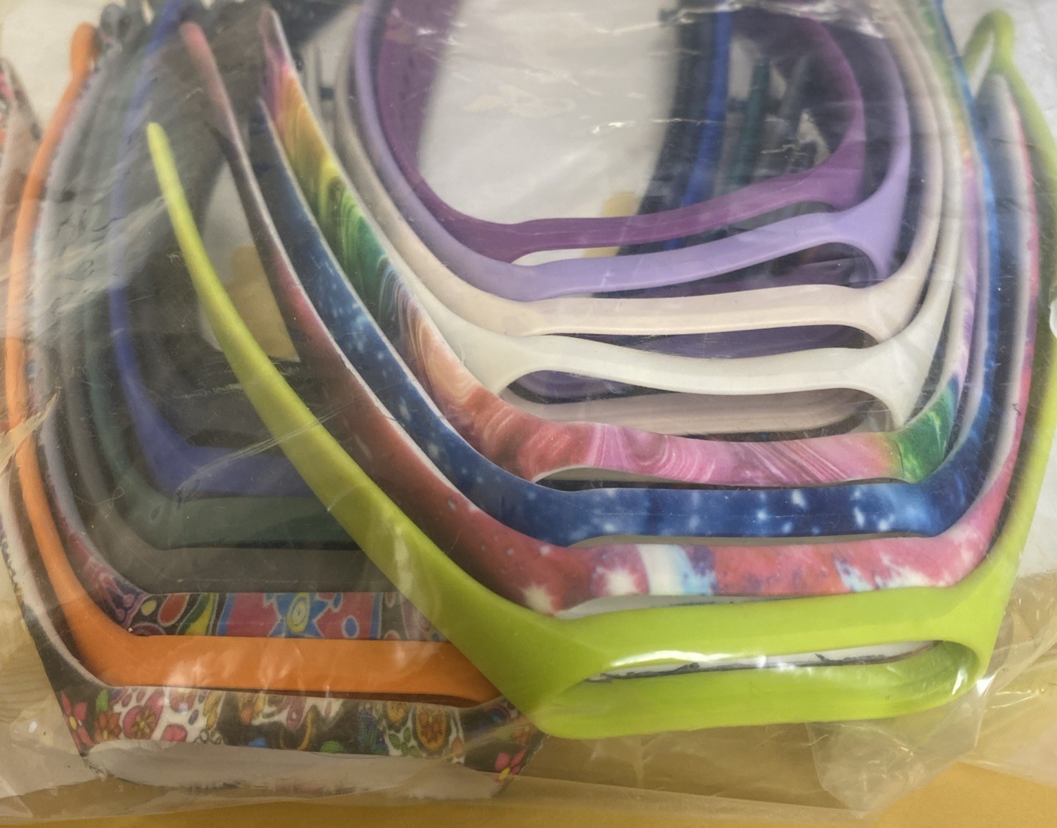 Lot 16 Silicone Wristbands Straps M8 Heart Rate Monitor Fitness Trac