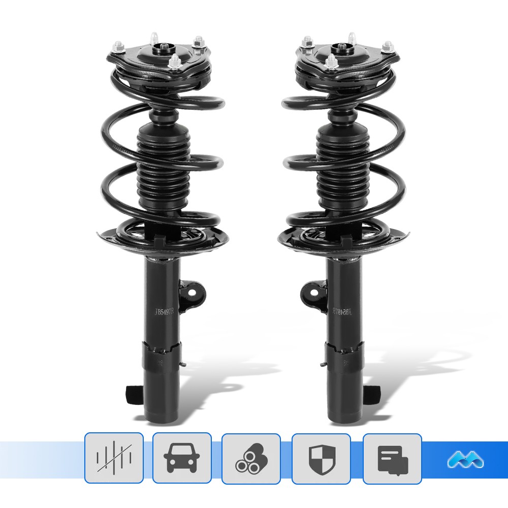 Pair Front Complete Struts w/ Coil Spring Assembly For 2018-22 Honda Accord 1.5L