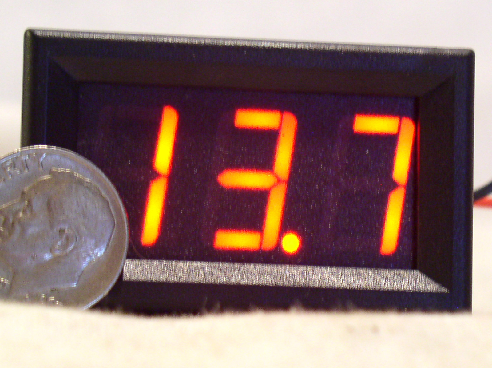 RED LED 3 DIGIT 2 WIRE AUTOMOTIVE VOLTMETER 3-30V CAR RV DC VOLT PANEL METER USA