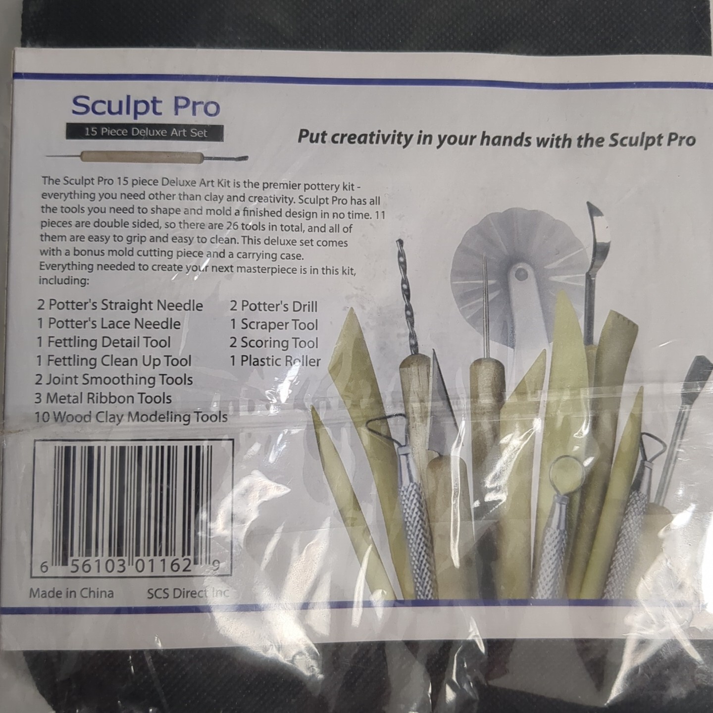 Sculpt Pro Pottery Tool Starter Kit - 15-Piece 26-Tool Beginner's Clay