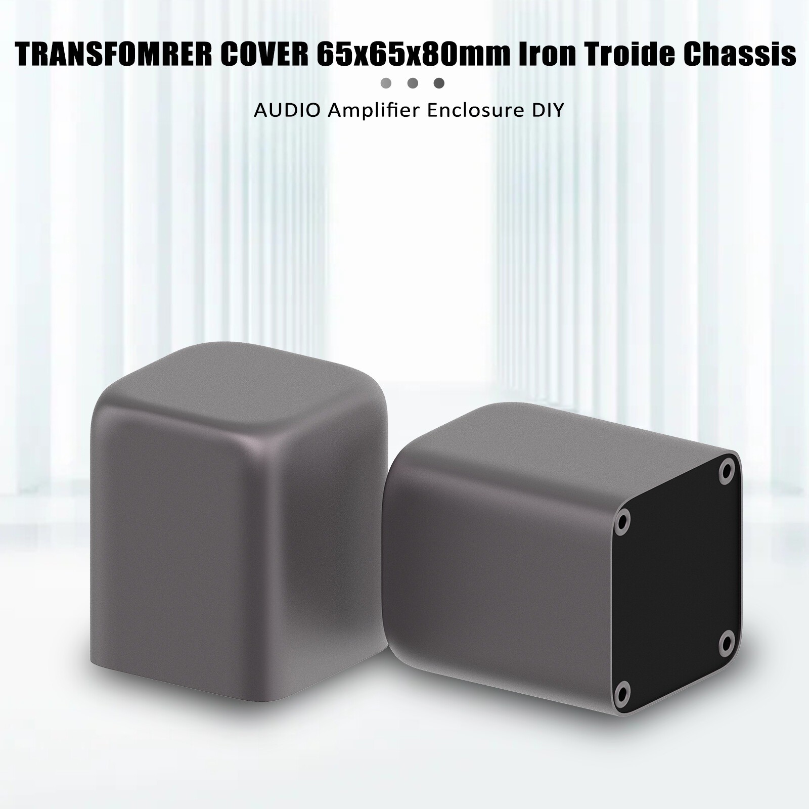 Iron Metal Transformer Cover Case for Vintage Audio Amplifier Enclosure Case