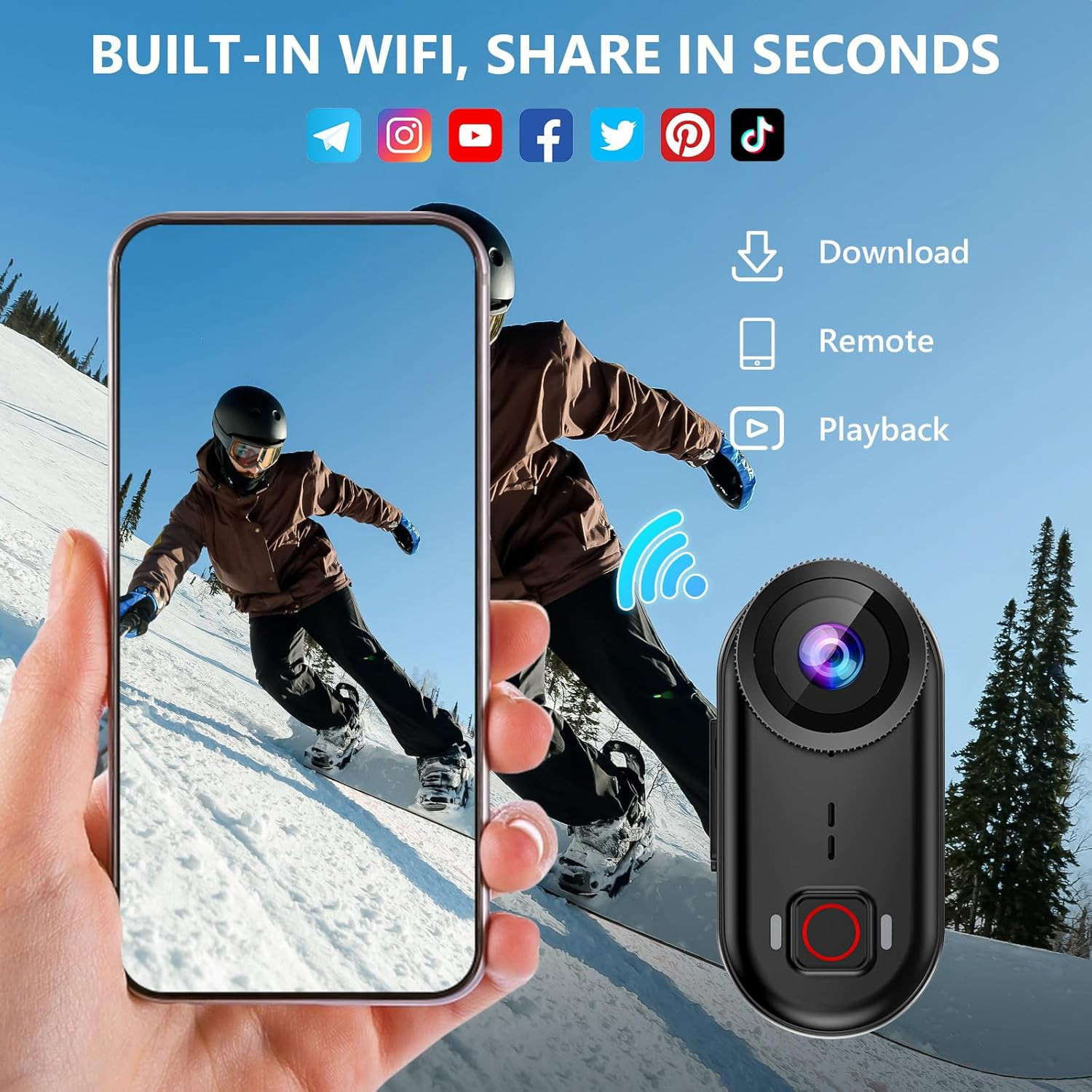 4K Thumb Action Camera