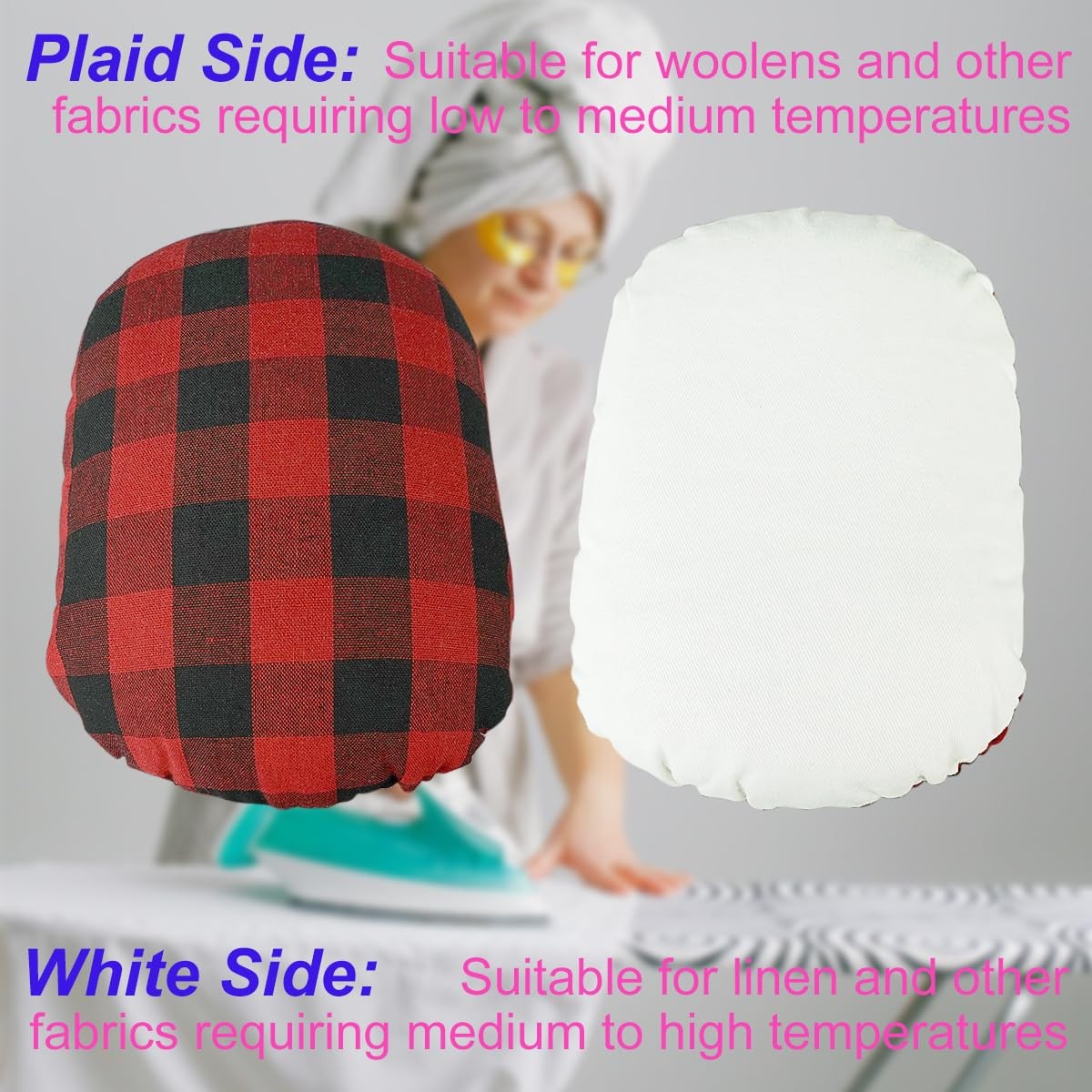 BMIROAMDFE Tailors Ham Pressing Hams Sawdust Solid for Ironing Sewing
