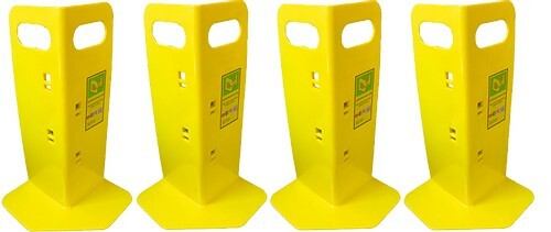 4 Yellow Magnetic Carpet Cleaning Protector 