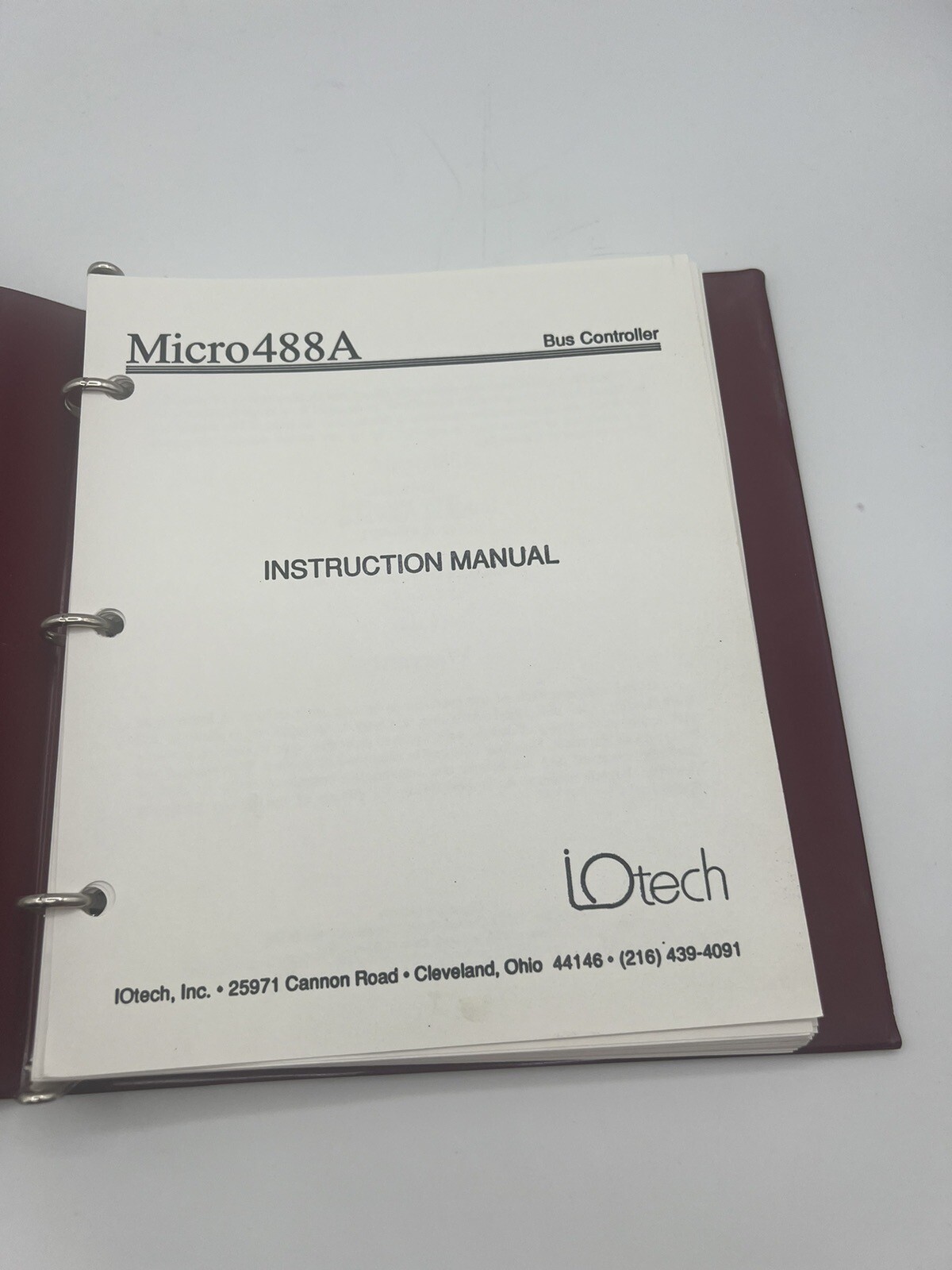 IOtech Micro 488A User’s Manual 1992